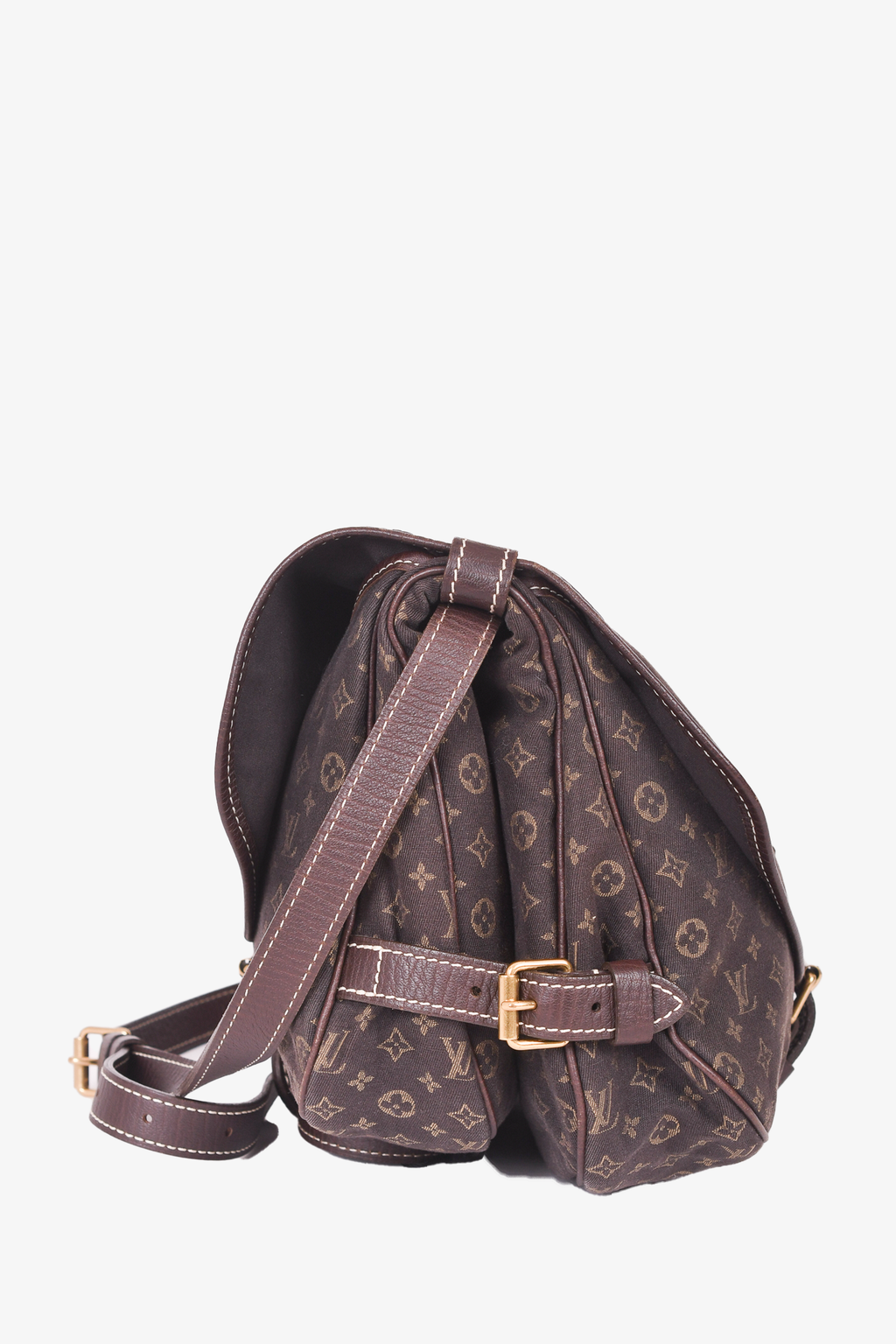 Louis Vuitton Brown Canvas Monogram 'Saumur 30' Crossbody