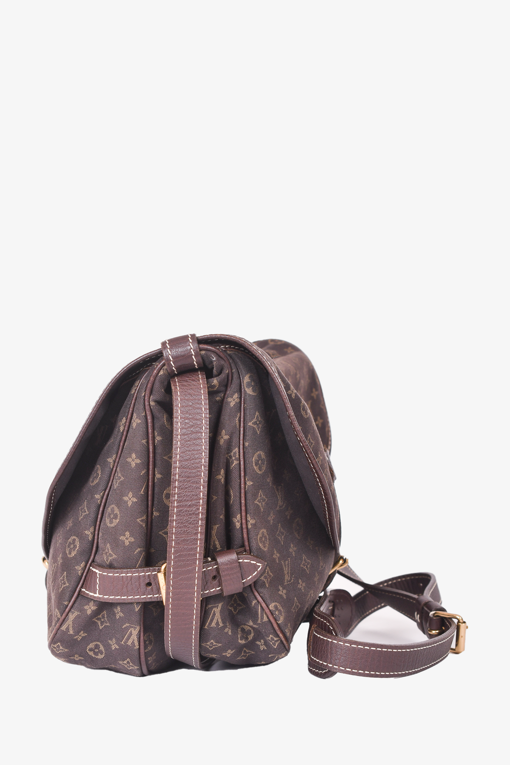 Louis Vuitton Brown Canvas Monogram 'Saumur 30' Crossbody