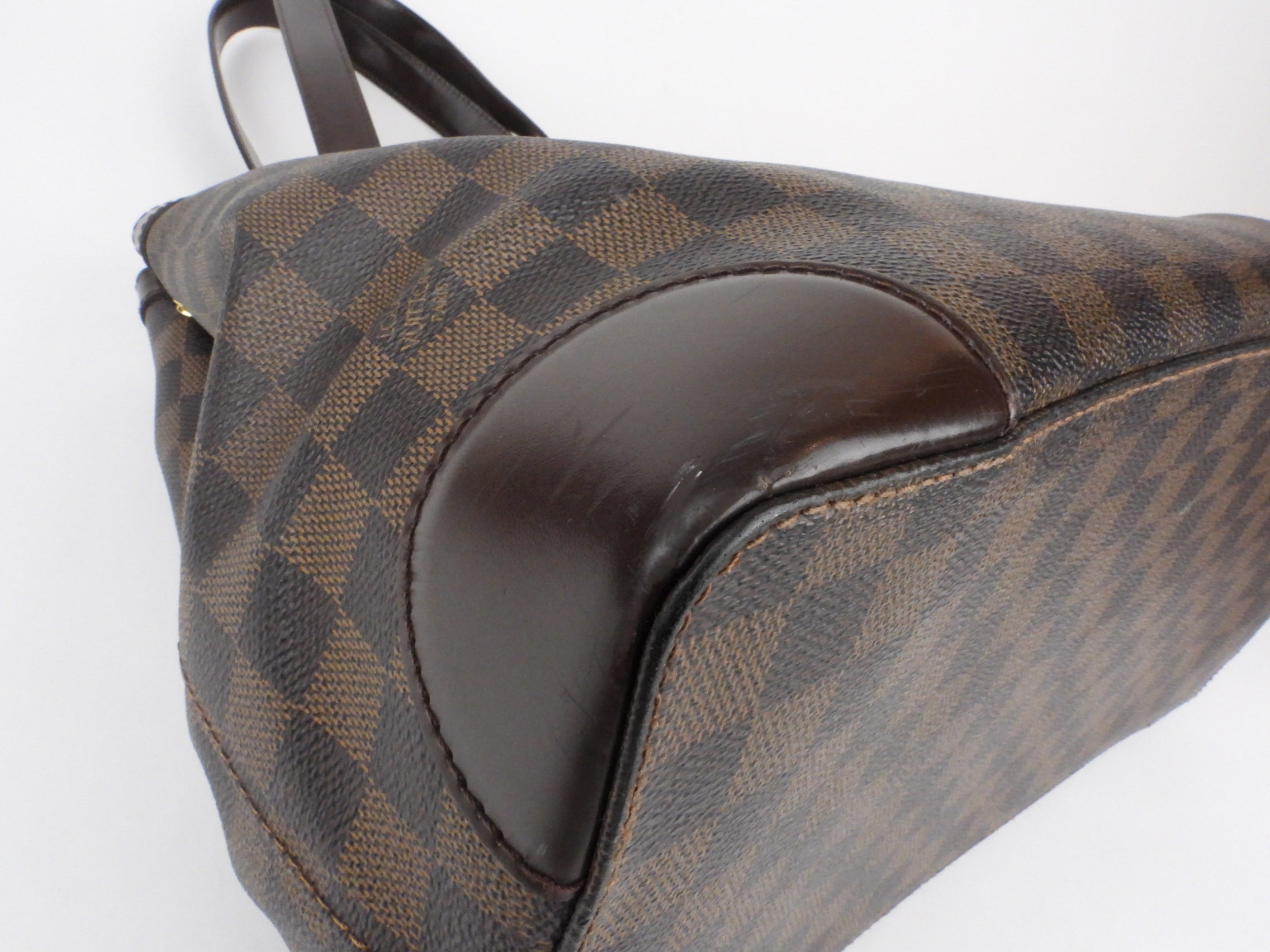 Louis Vuitton Brown Damier Ebene Coated Canvas Hampstead MM Shoulder Tote