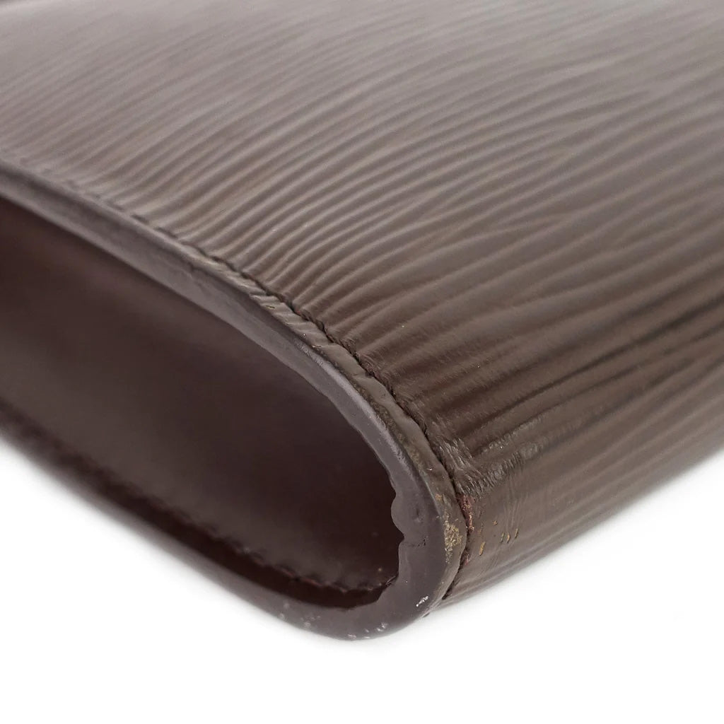Louis Vuitton Brown Epi Leather Pochette Accessoires Wristlet Pouch Bag