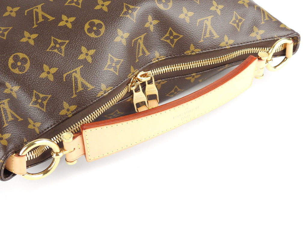 Louis Vuitton Brown Monogram Coated Canvas Sully PM Shoulder Hobo Bag