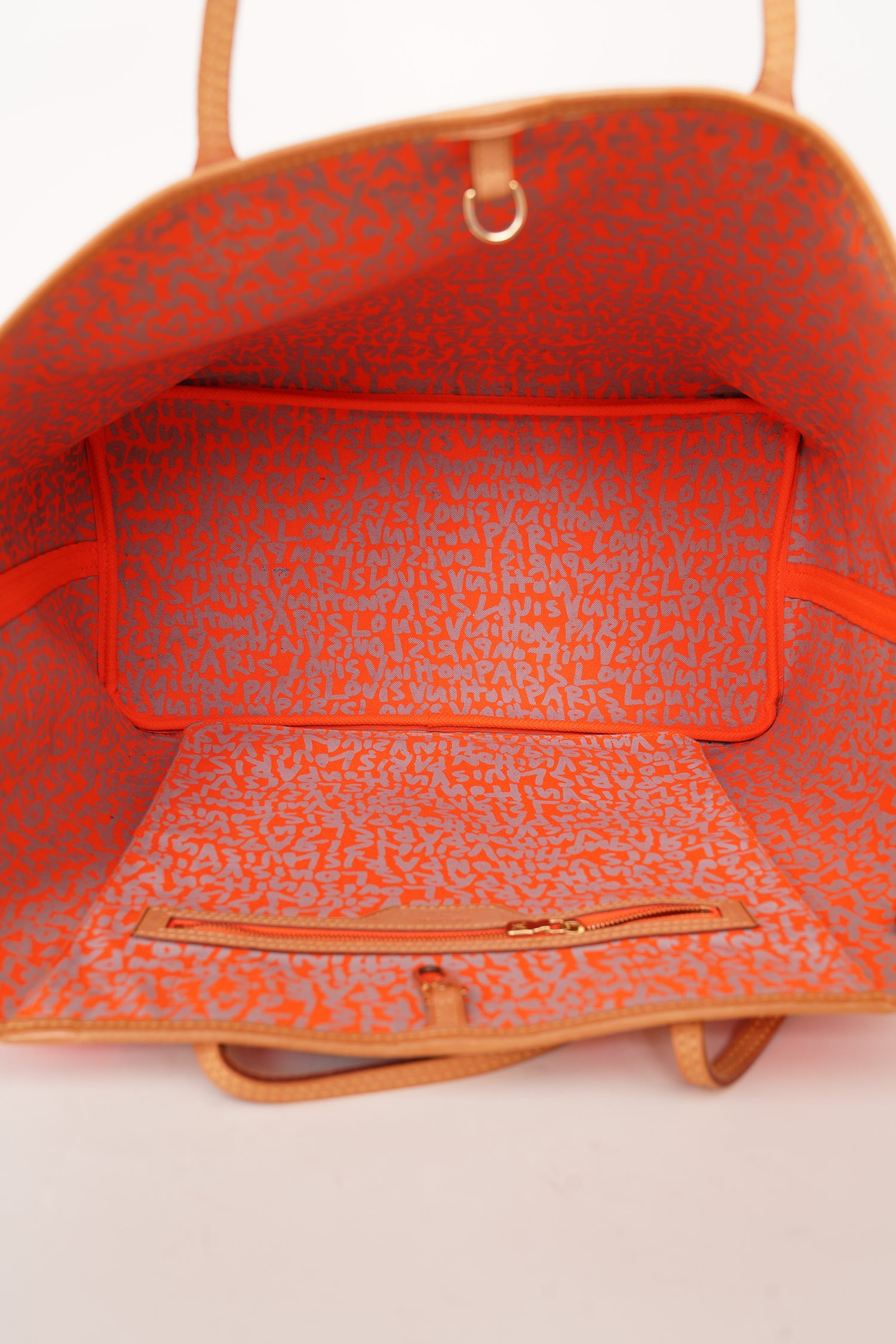 Louis Vuitton Brown/Orange Monogram Graffiti Neverfull GM