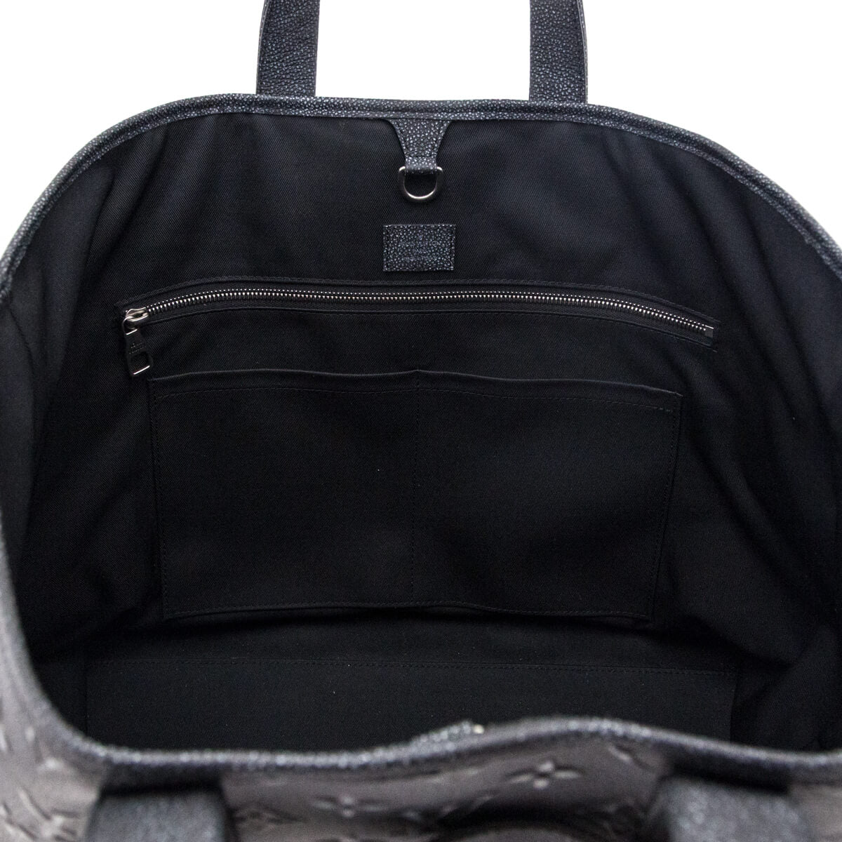 Louis Vuitton Charcoal Cowhide Faded Monogram Journey Tote