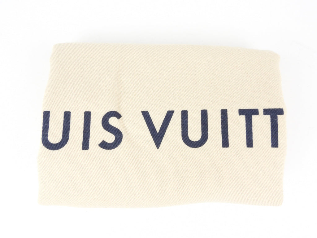 Louis Vuitton Crème Beige and Brown Mahina Perforated Calfskin Leather Girolata Two Way Shoulder Bag