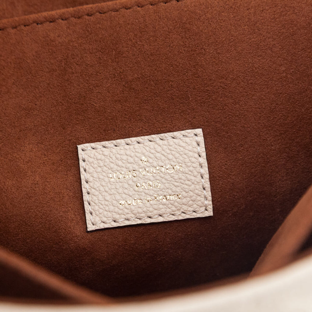 Louis Vuitton Creme Empreinte Pochette Metis MM