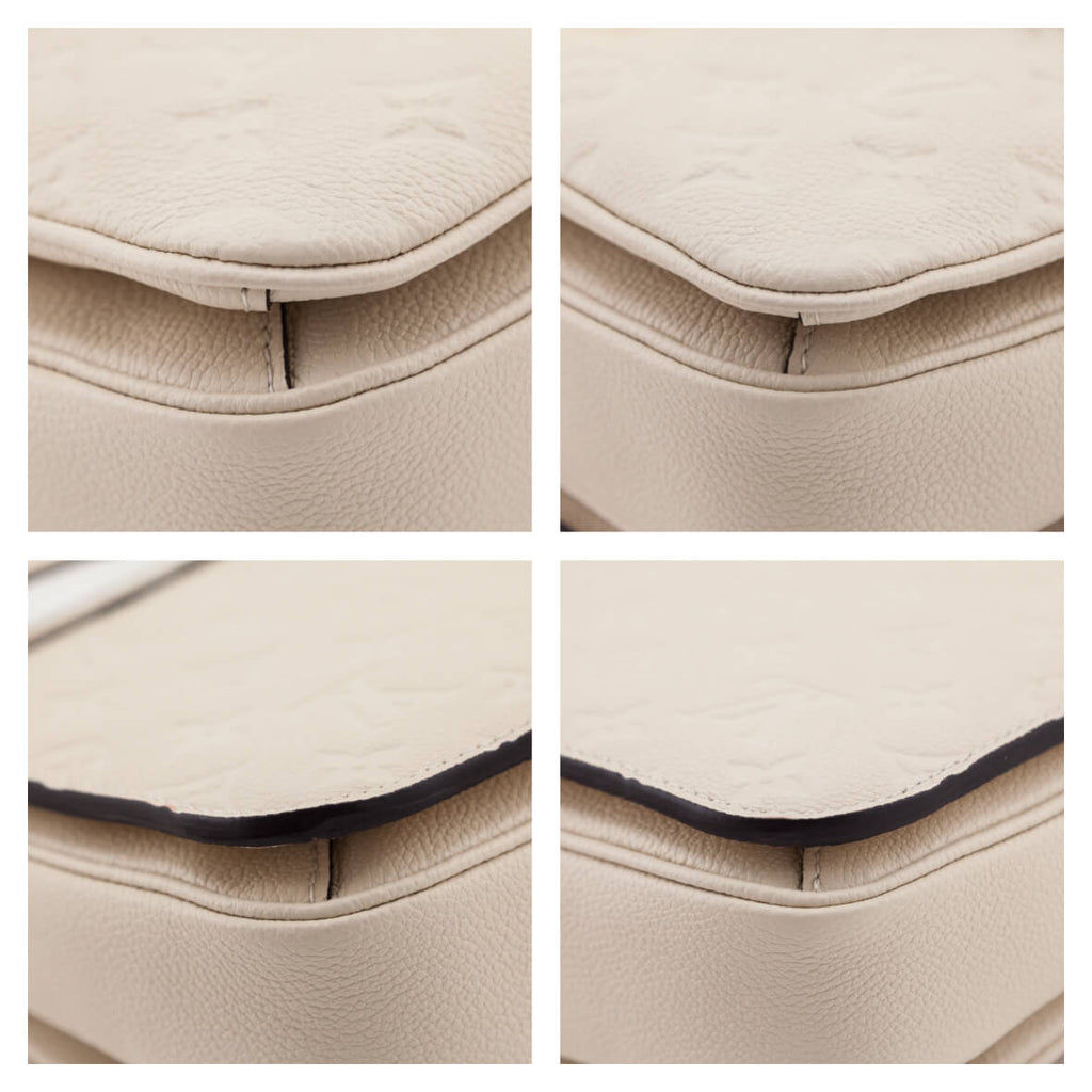 Louis Vuitton Creme Empreinte Pochette Metis MM