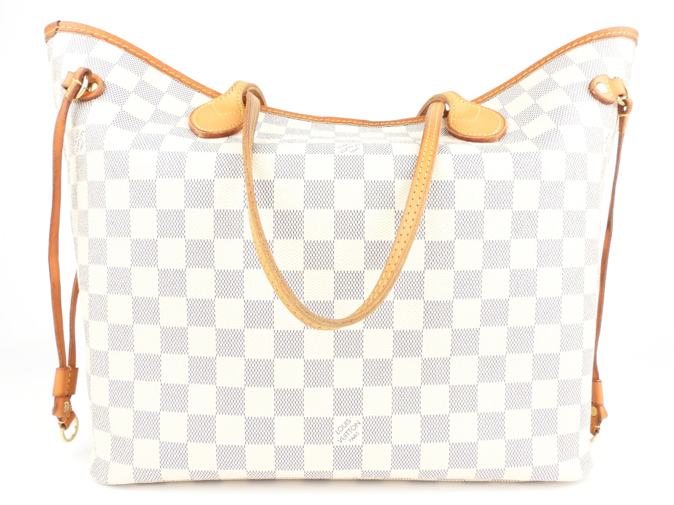 Louis Vuitton Damier Azur Coated Canvas Neverfull MM Shoulder Tote