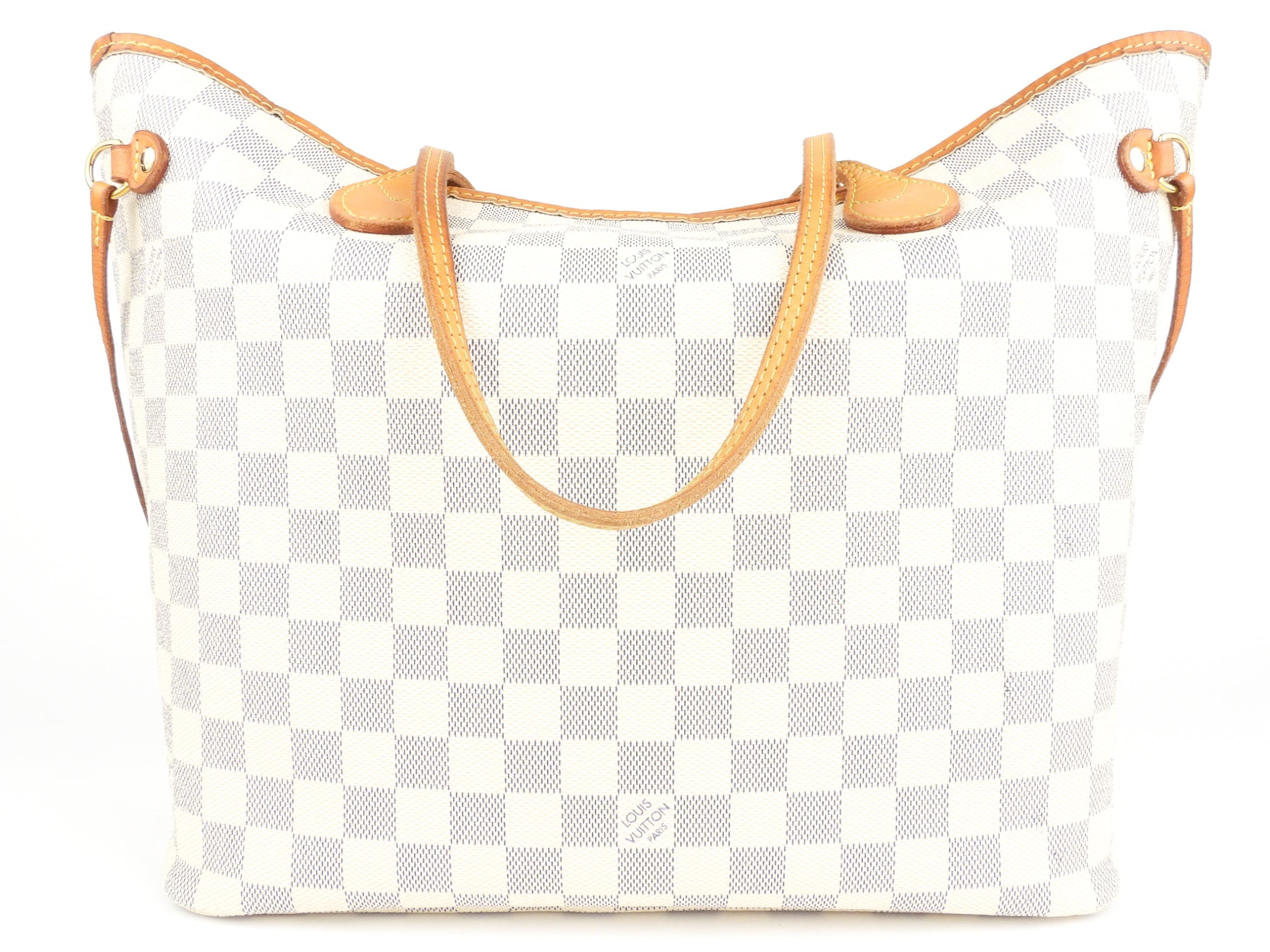 Louis Vuitton Damier Azur Coated Canvas Neverfull MM Shoulder Tote