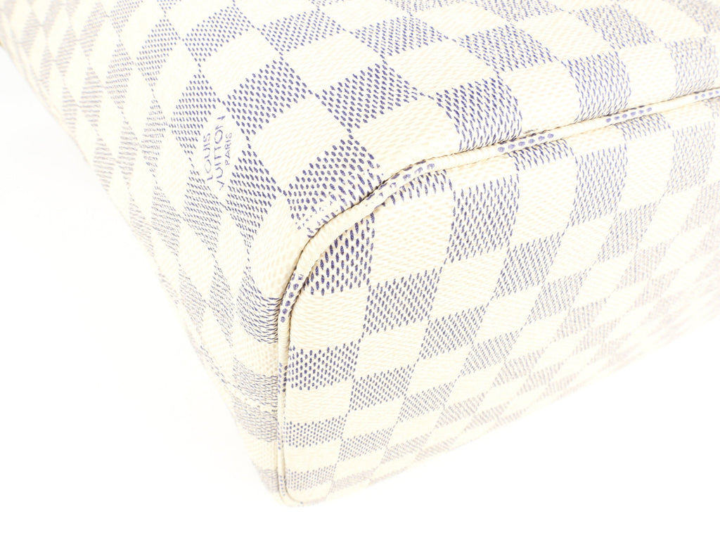 Louis Vuitton Damier Azur Coated Canvas Neverfull MM Shoulder Tote