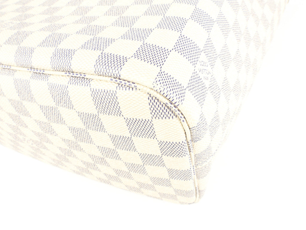 Louis Vuitton Damier Azur Coated Canvas Neverfull MM Shoulder Tote