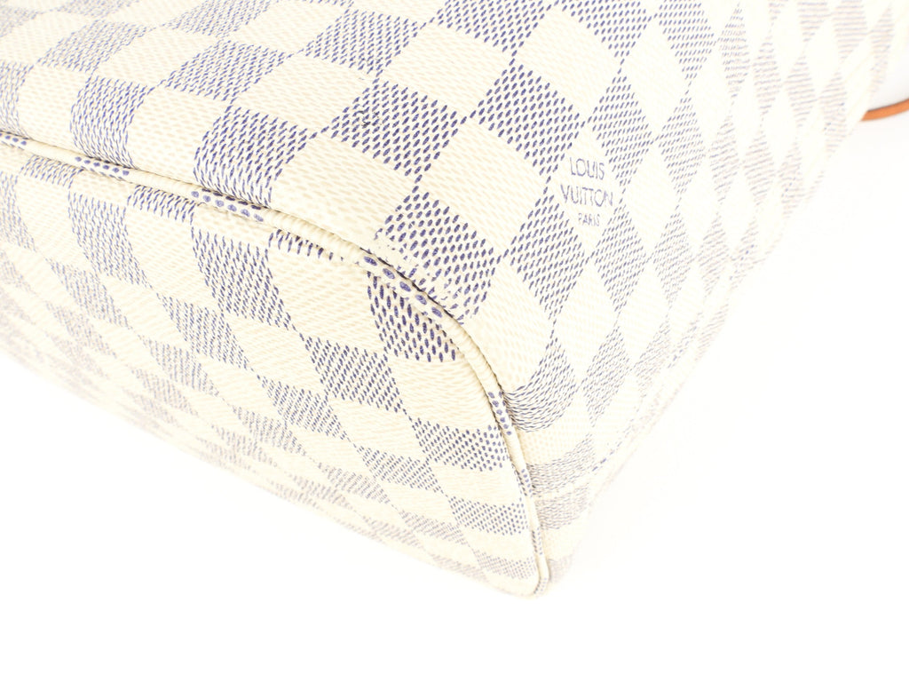 Louis Vuitton Damier Azur Coated Canvas Neverfull MM Shoulder Tote