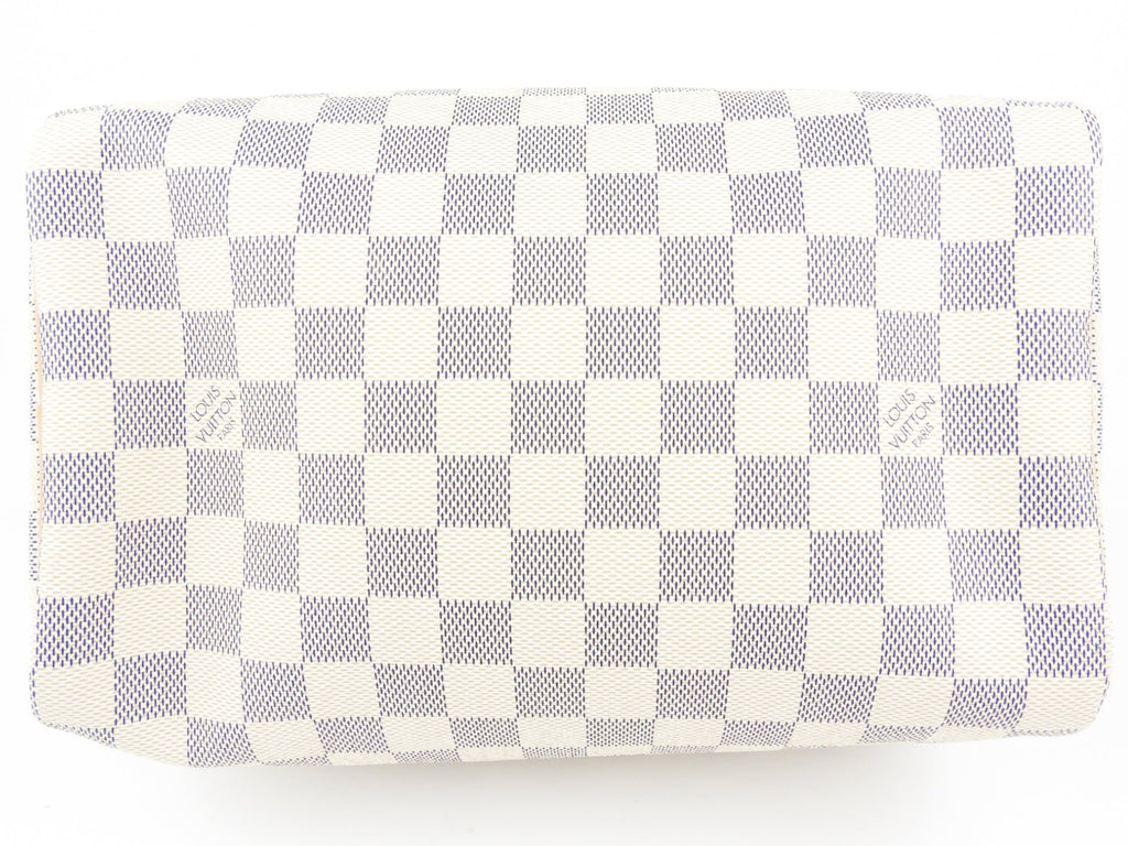 Louis Vuitton Damier Azur Coated Canvas Speedy 25cm Boston Bag