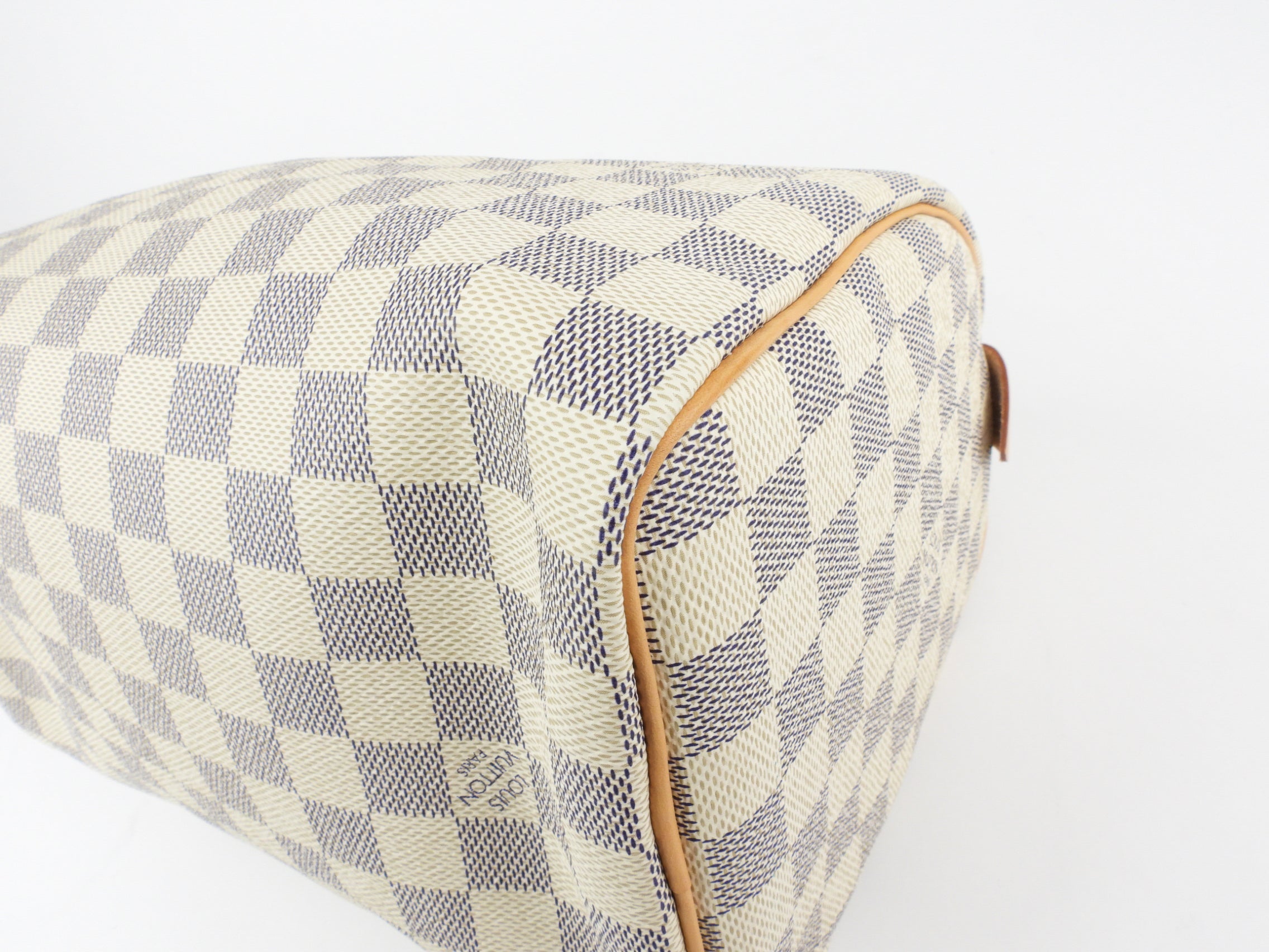 Louis Vuitton Damier Azur Coated Canvas Speedy 25cm Boston Bag