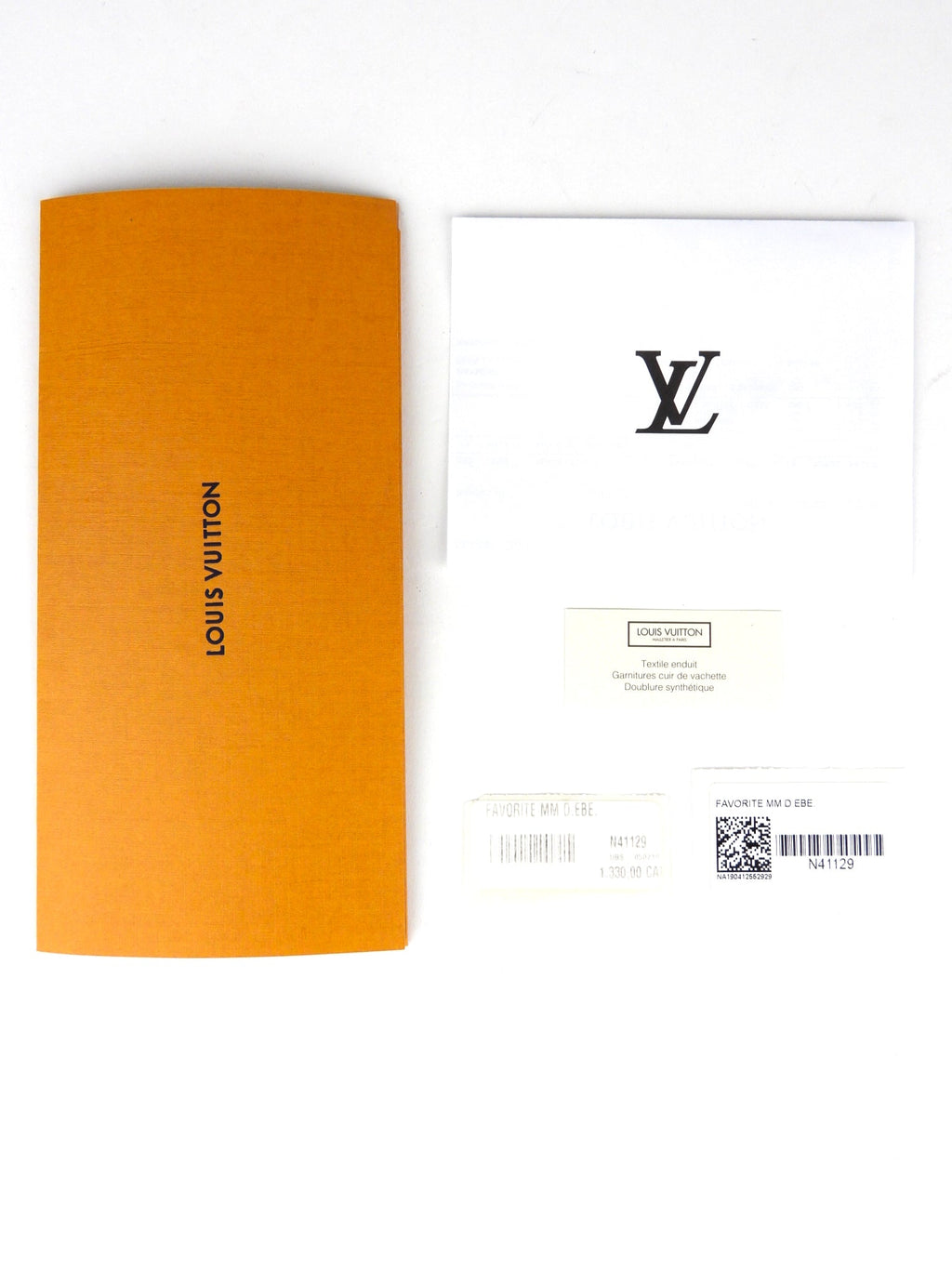 Louis Vuitton Favorite MM Damier Ebene Coated Canvas