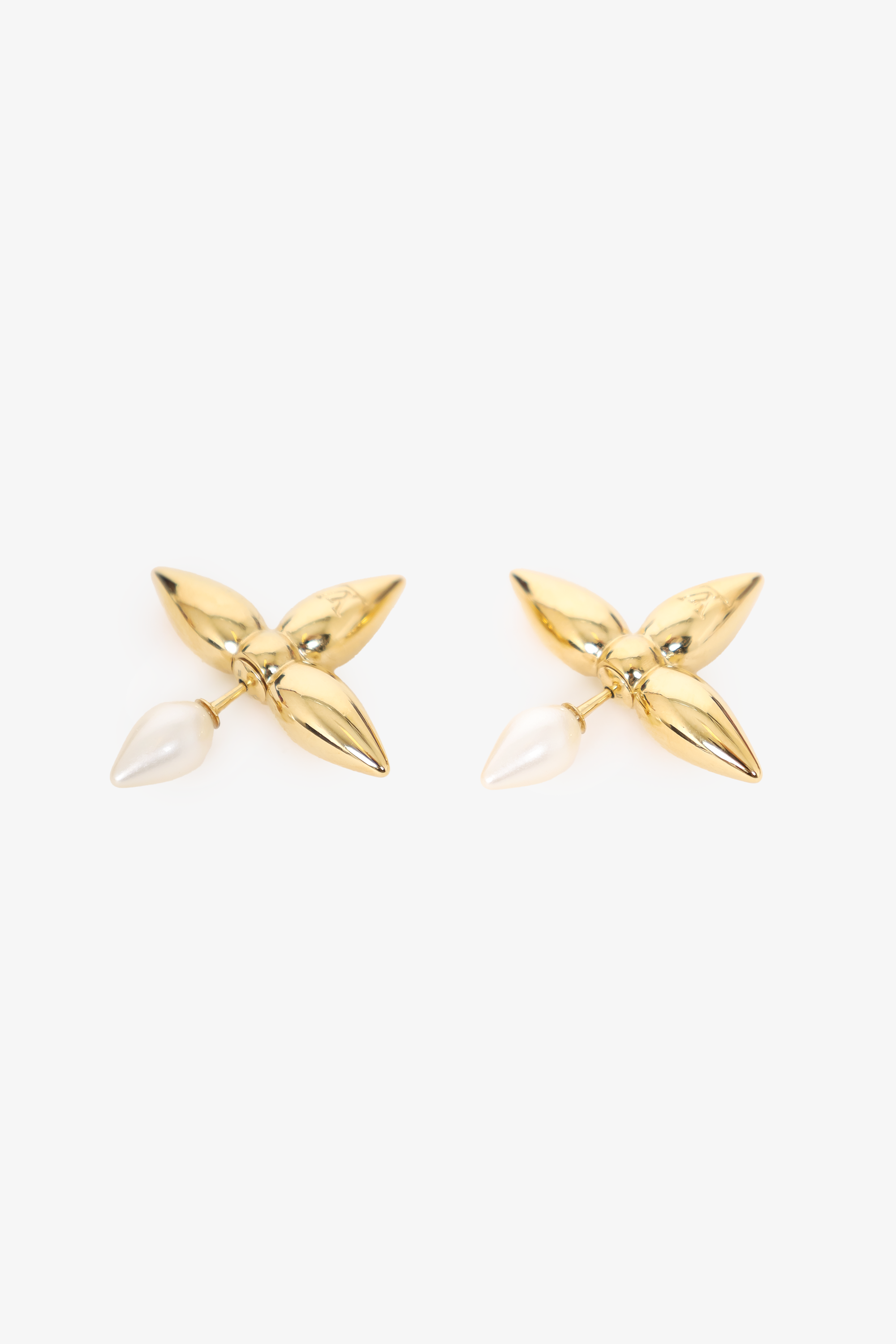 Louis Vuitton Gold Plated Louisette Earrings