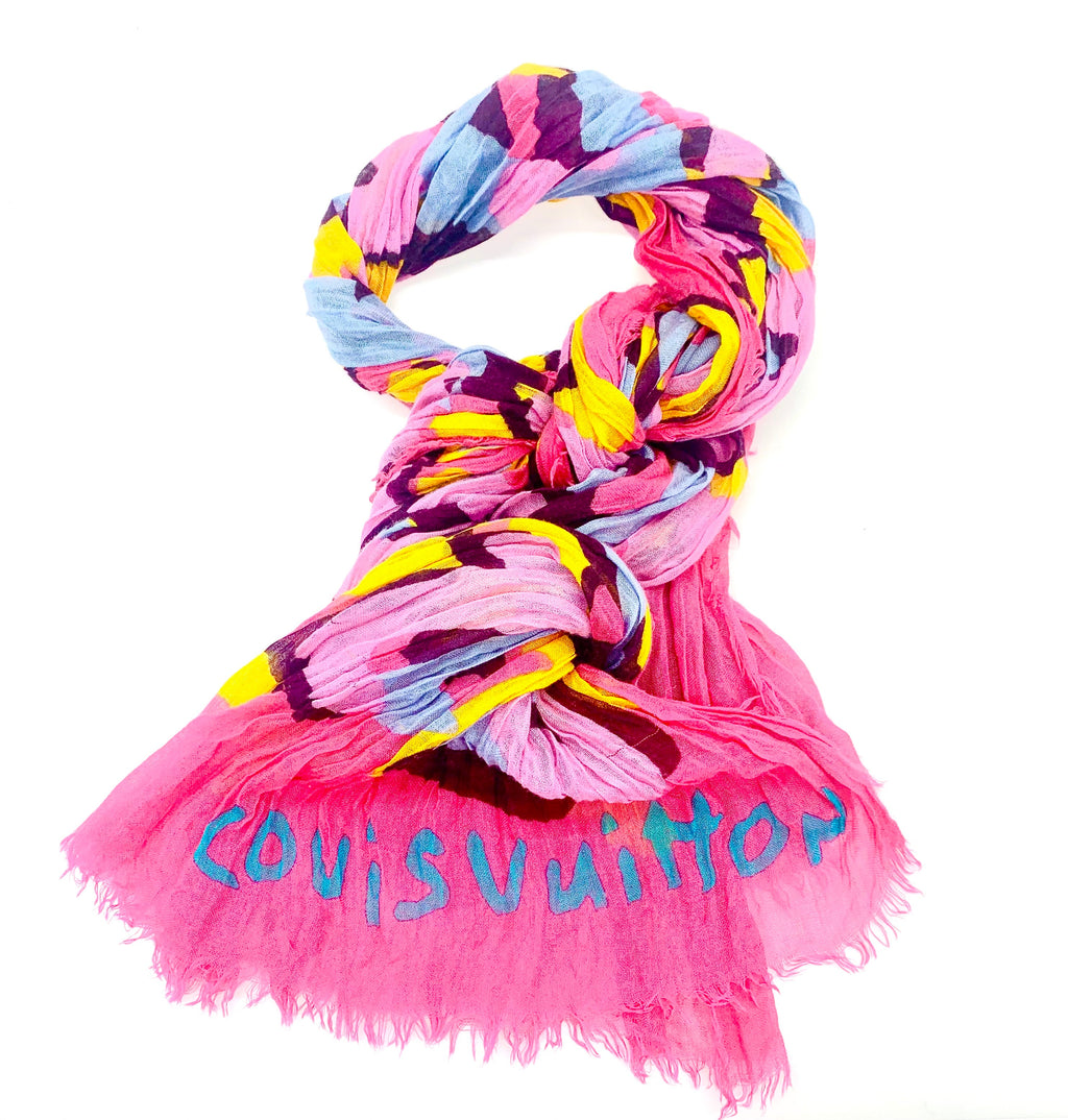 LOUIS VUITTON LARGE GRAFFITI SCARF