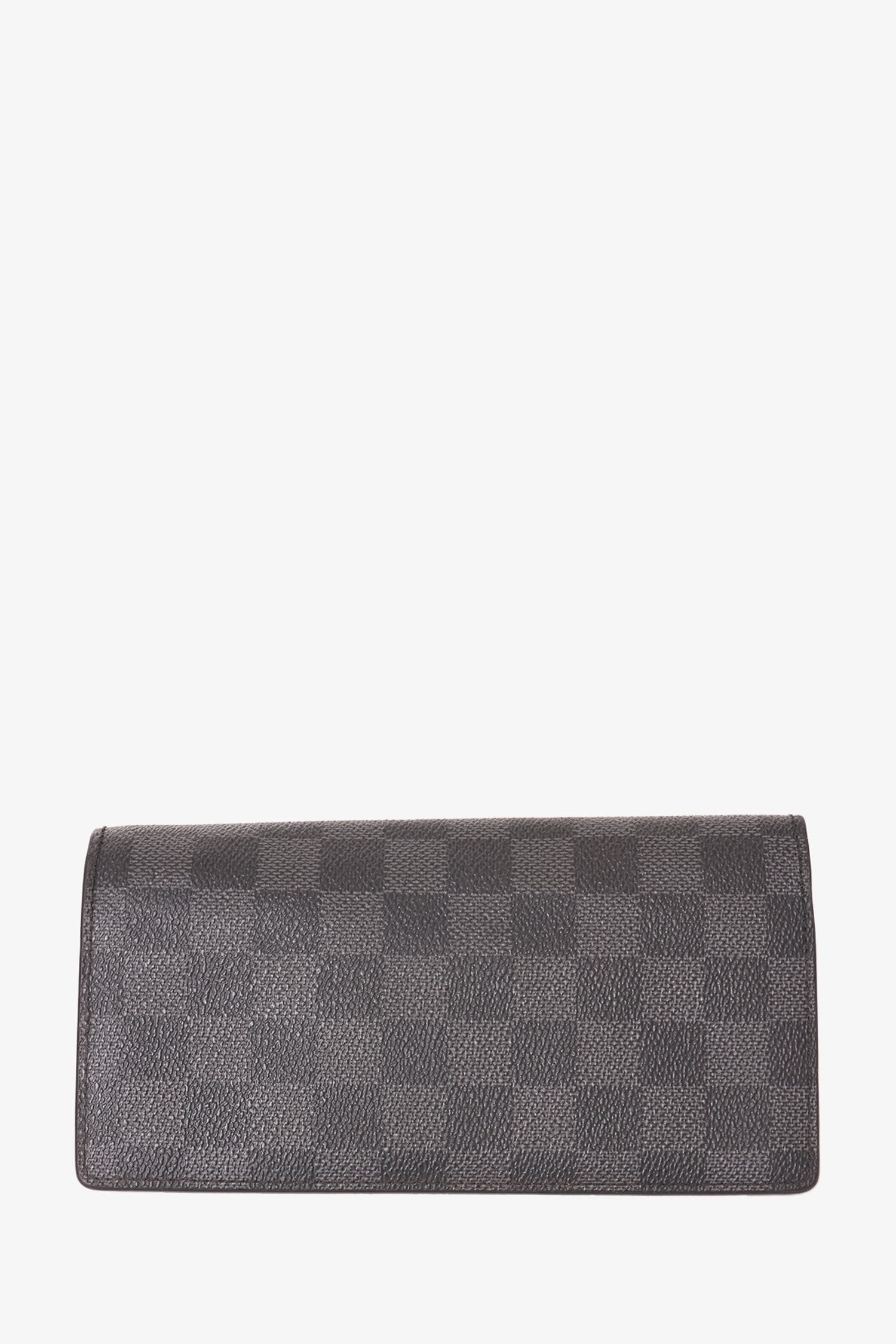 Louis Vuitton Grey Damier Graphite Leather 'Brazza' Wallet