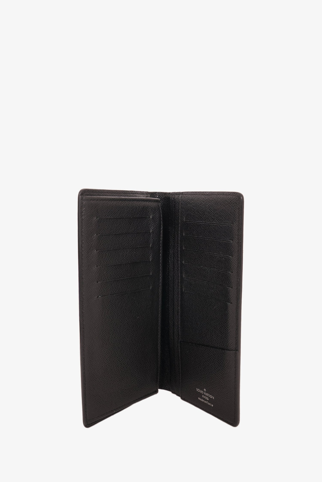 Louis Vuitton Grey Damier Graphite Leather 'Brazza' Wallet