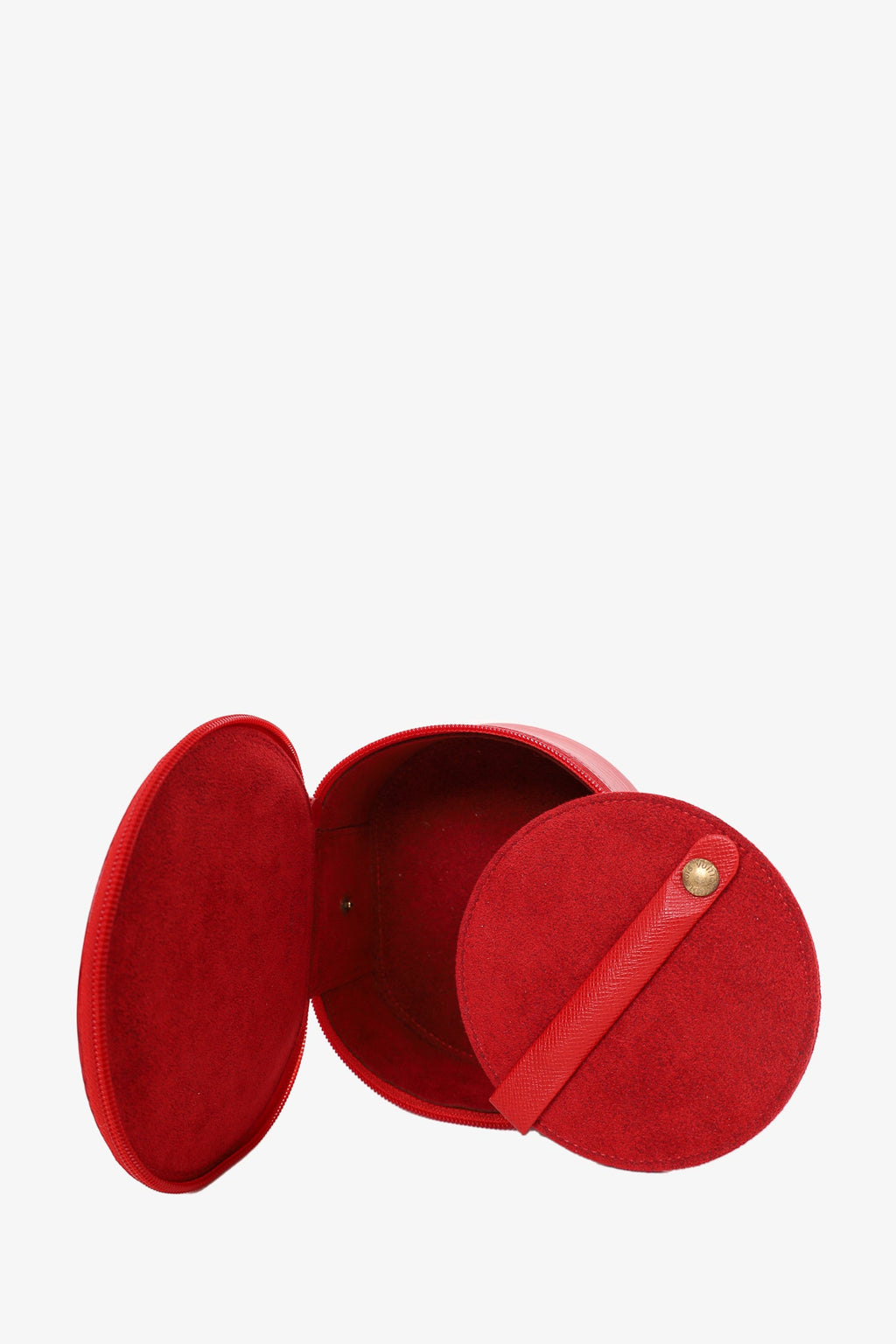 Louis Vuitton Red Epi Leather Bijoux Jewelry Case