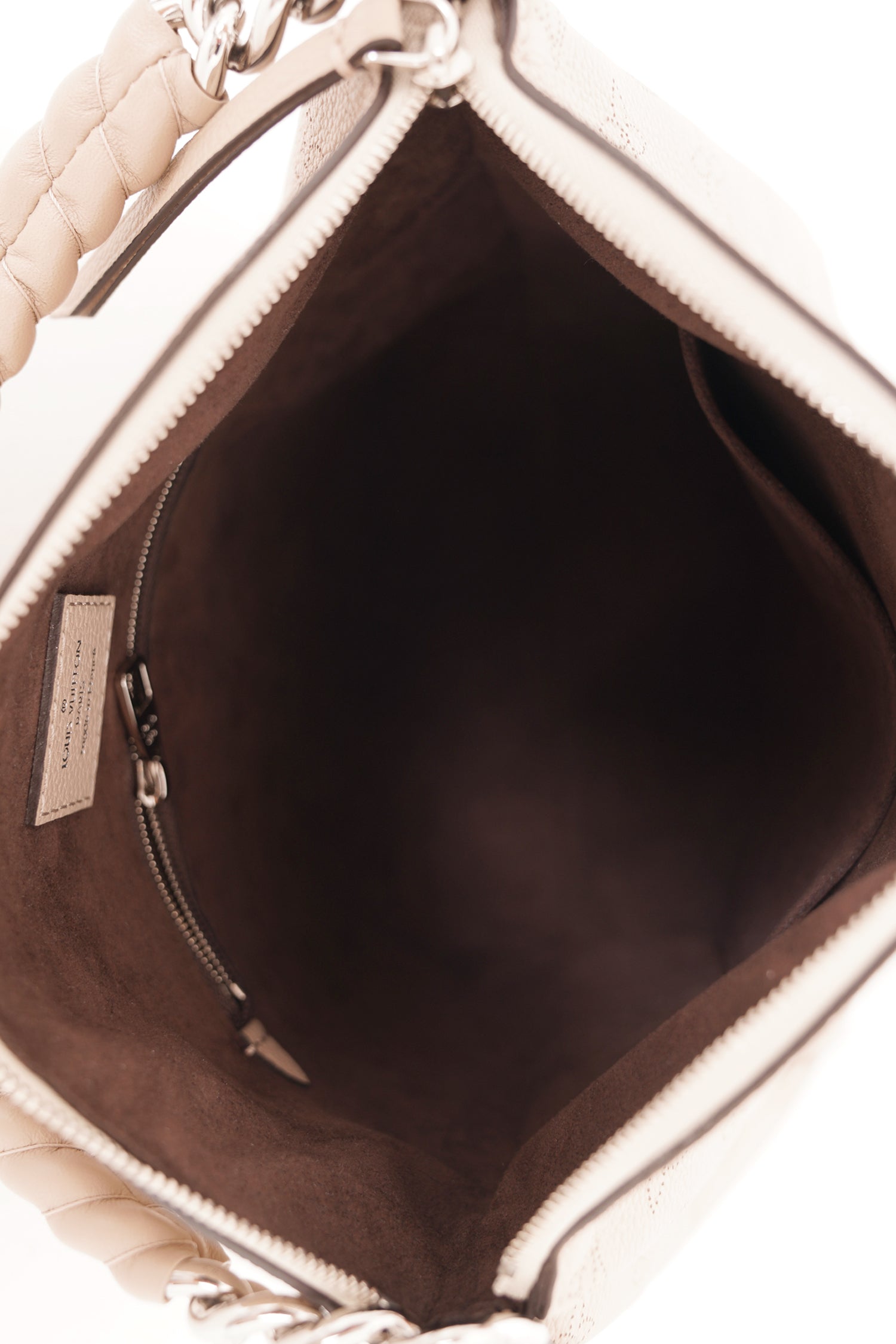 Louis Vuitton Tan Galet Babylone Chain BB with Silver Hardware