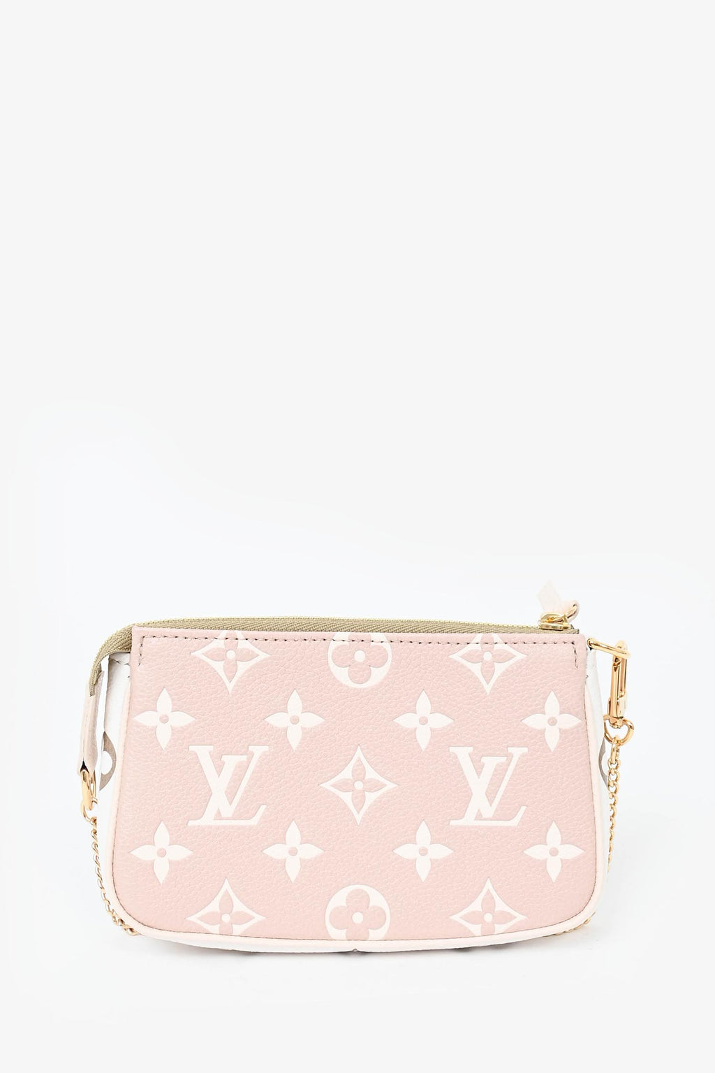 Louis Vuitton Taupe/Cream Monogram Leather Mini Pochette Accessoires
