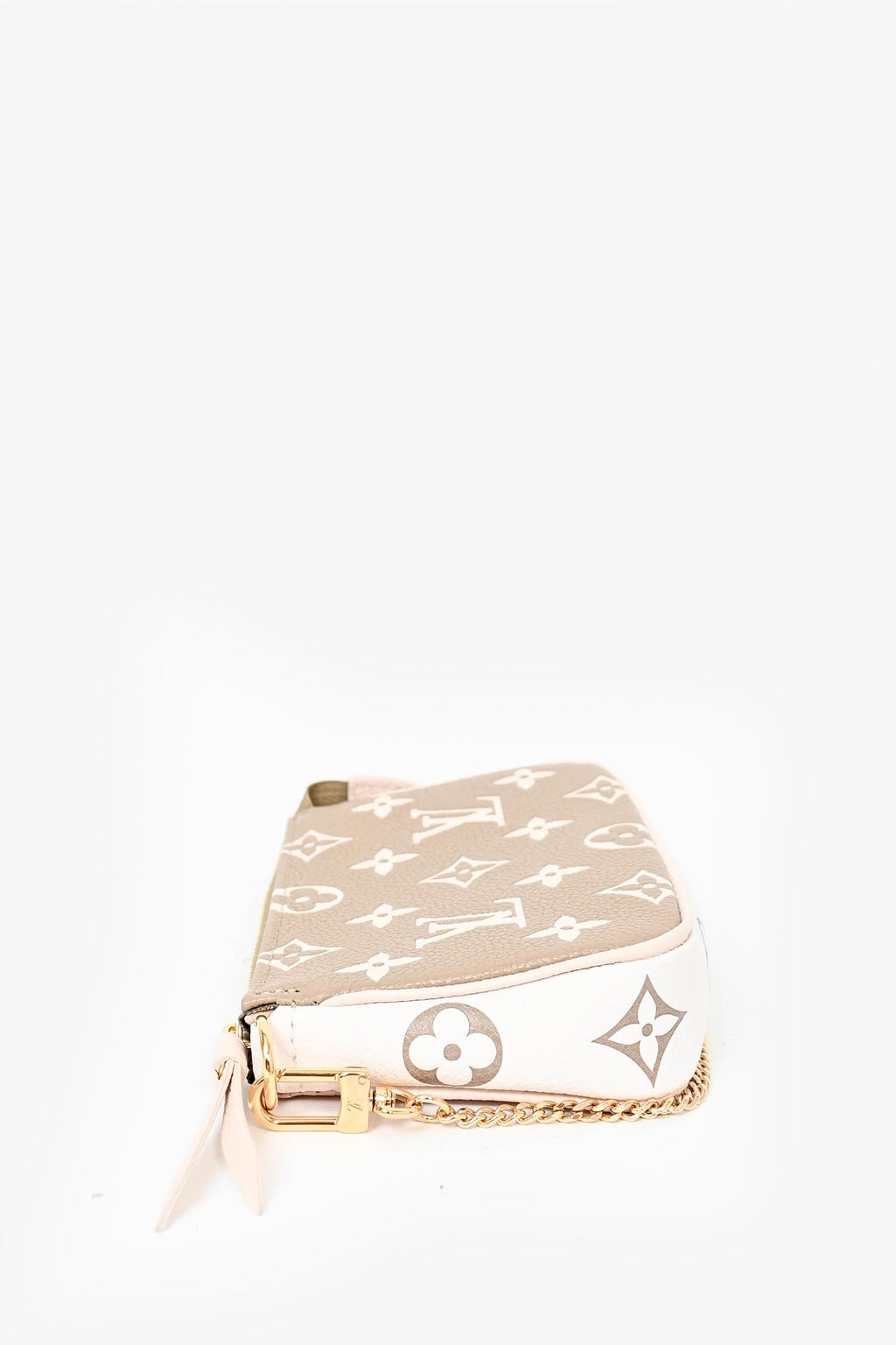 Louis Vuitton Taupe/Cream Monogram Leather Mini Pochette Accessoires