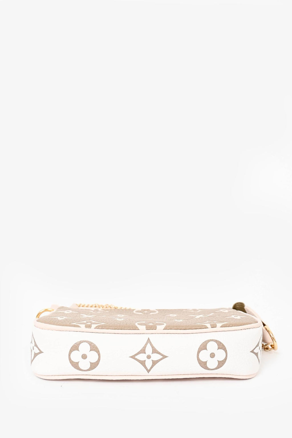 Louis Vuitton Taupe/Cream Monogram Leather Mini Pochette Accessoires