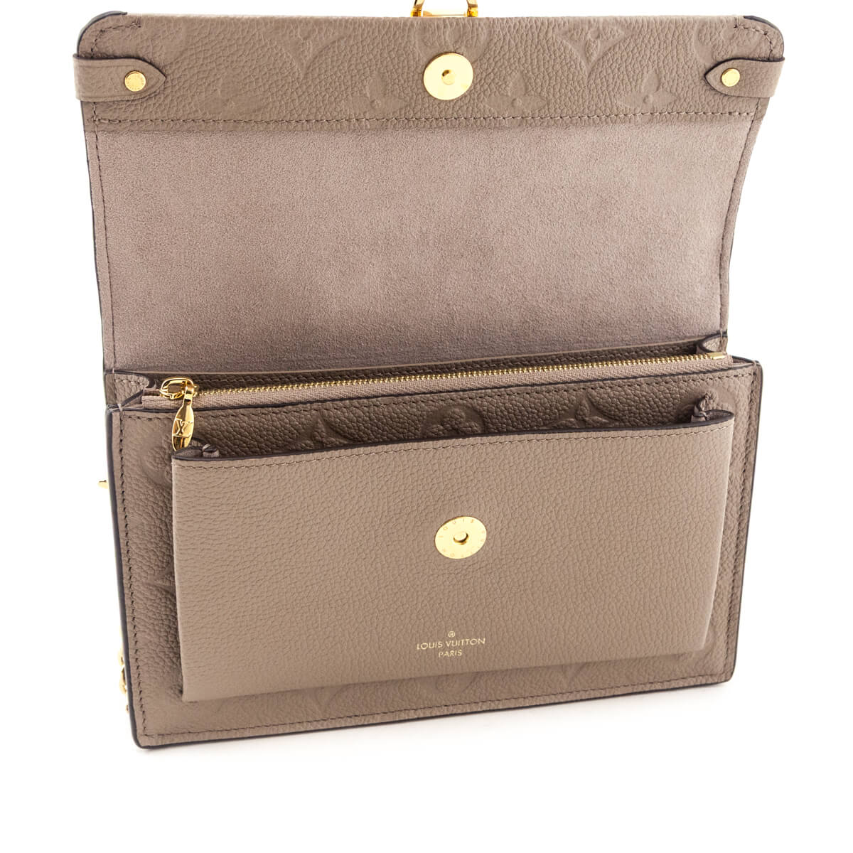 Louis Vuitton Tourterelle Empreinte Vavin Chain Wallet