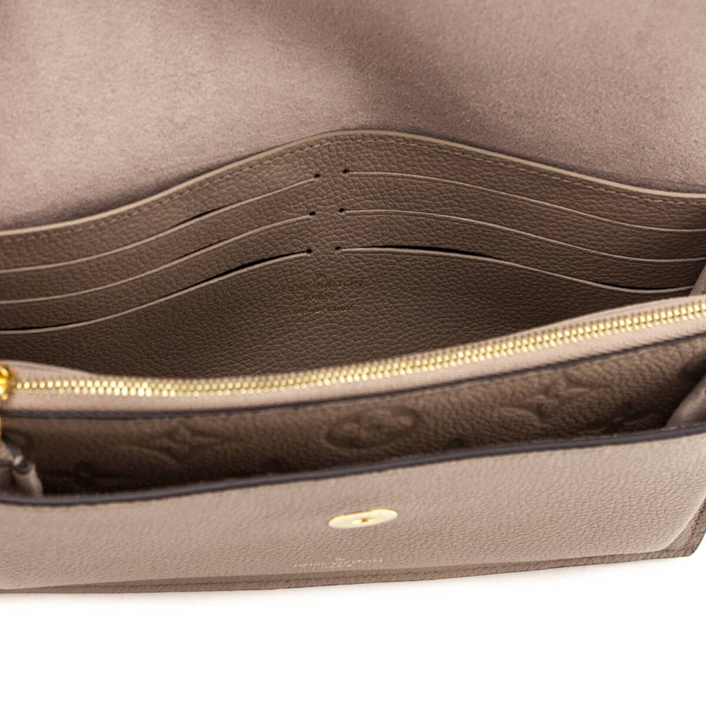 Louis Vuitton Tourterelle Empreinte Vavin Chain Wallet