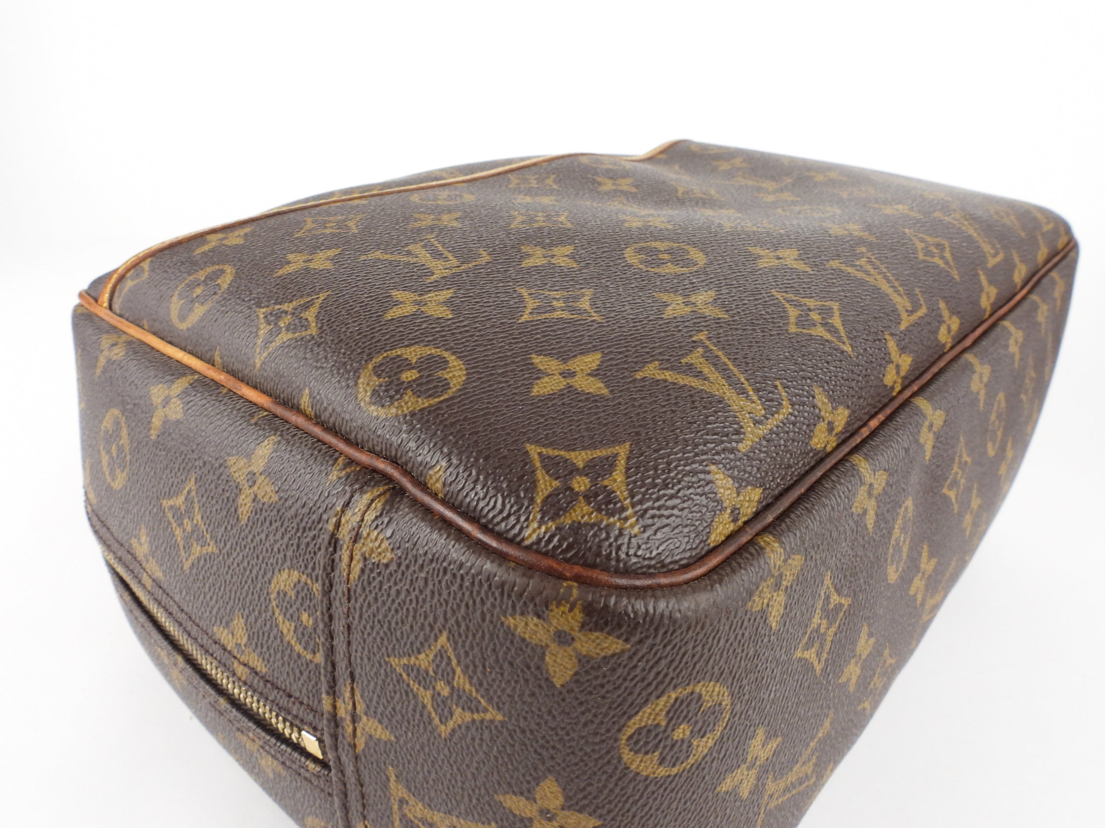 Louis Vuitton Vintage Monogram Coated Canvas Deauville Bowling Bag