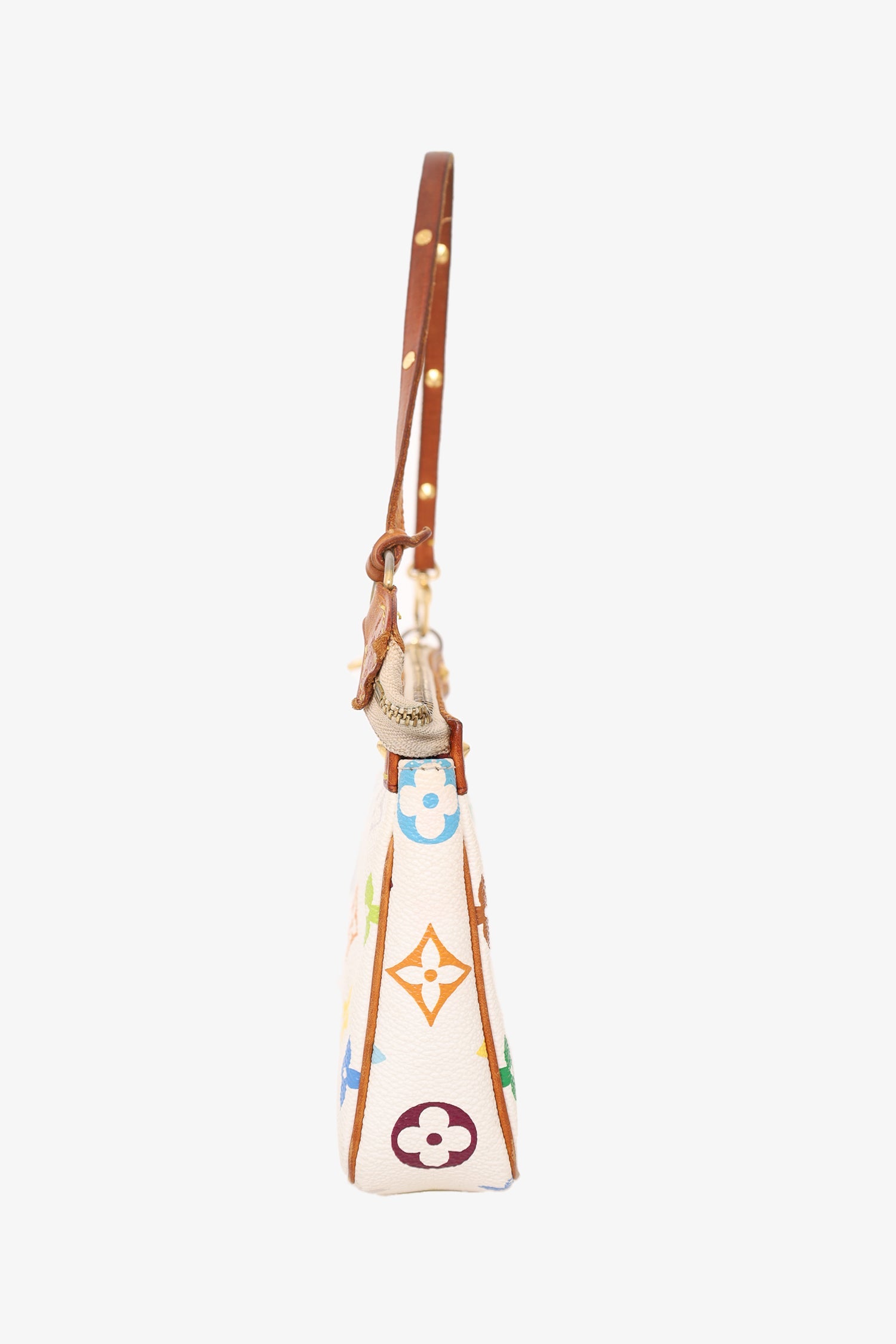 Louis Vuitton White/Multicolor Monogram Pochette