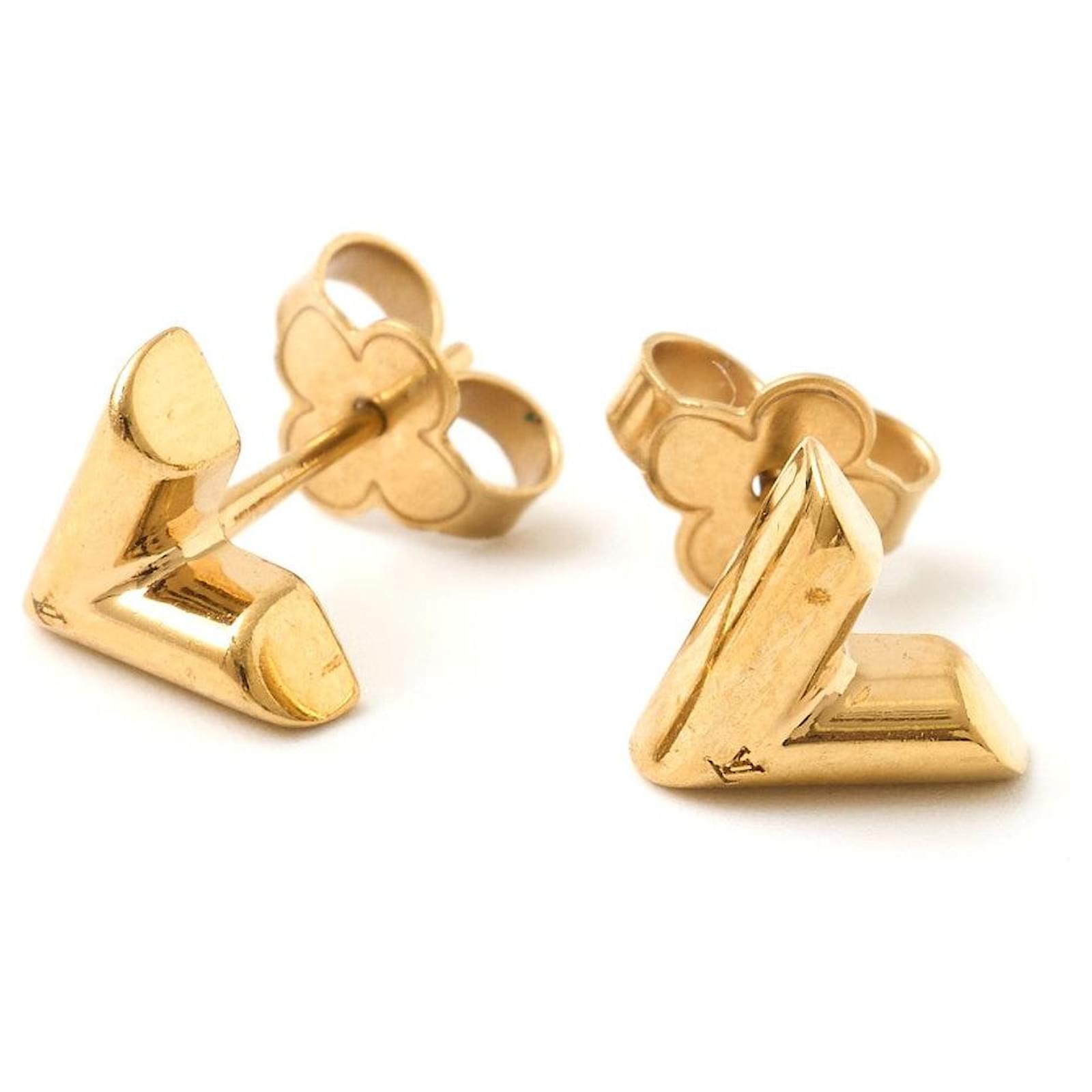 LOUIS VUITTON ESSENTIAL V EARRINGS