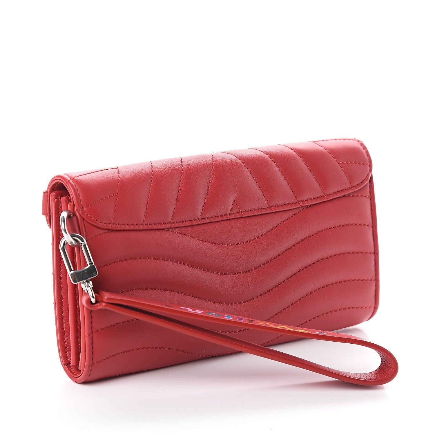LOUIS VUITTON NEW WAVE LONG CALFSKIN WALLET WRISTLET