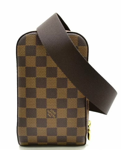LOUIS VUITTON VINTAGE DAMIER EBENE GERONIMOS SLING BAG