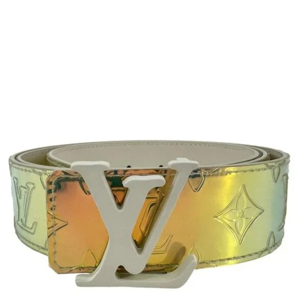 LOUIS VUITTON MONOGRAM EMBOSSED LV INITIALES BELT