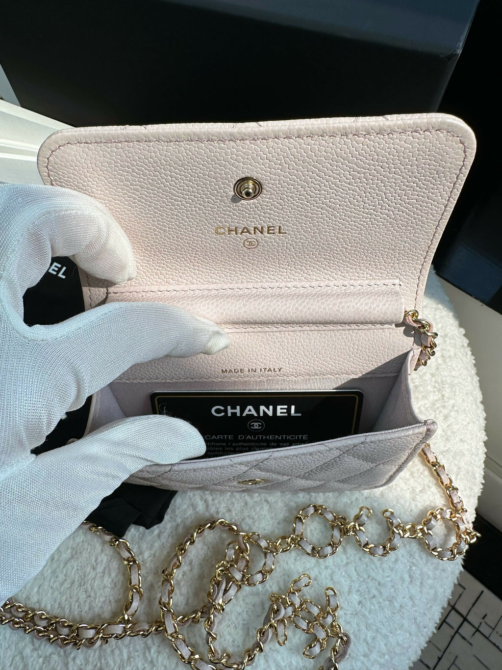 Chanel(21)Small Leather Coco Chain Bag