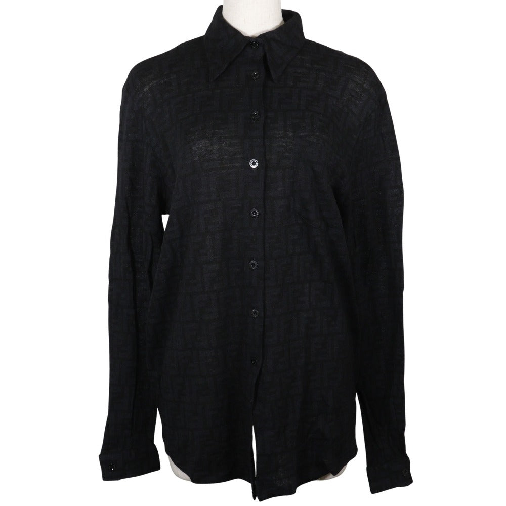 Fendi Wool Zucca Long Sleeve Shirt
