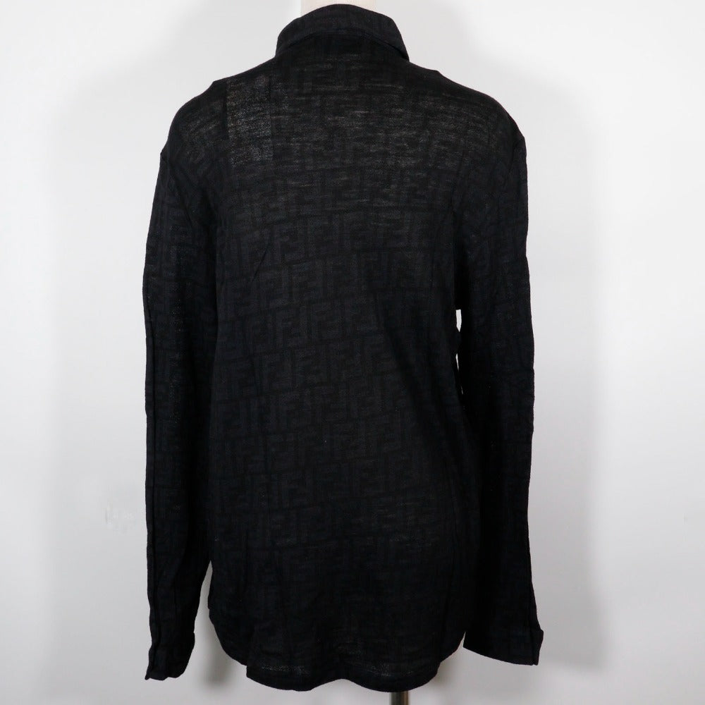 Fendi Wool Zucca Long Sleeve Shirt