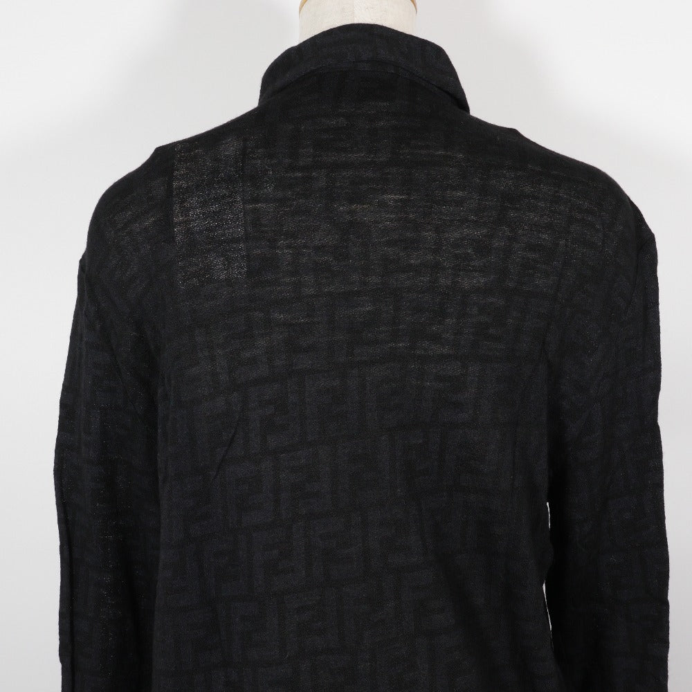 Fendi Wool Zucca Long Sleeve Shirt