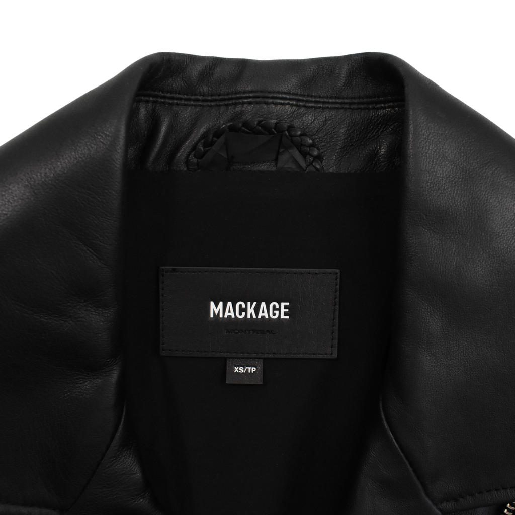 Mackage Peplum Leather Jacket - Women's XS