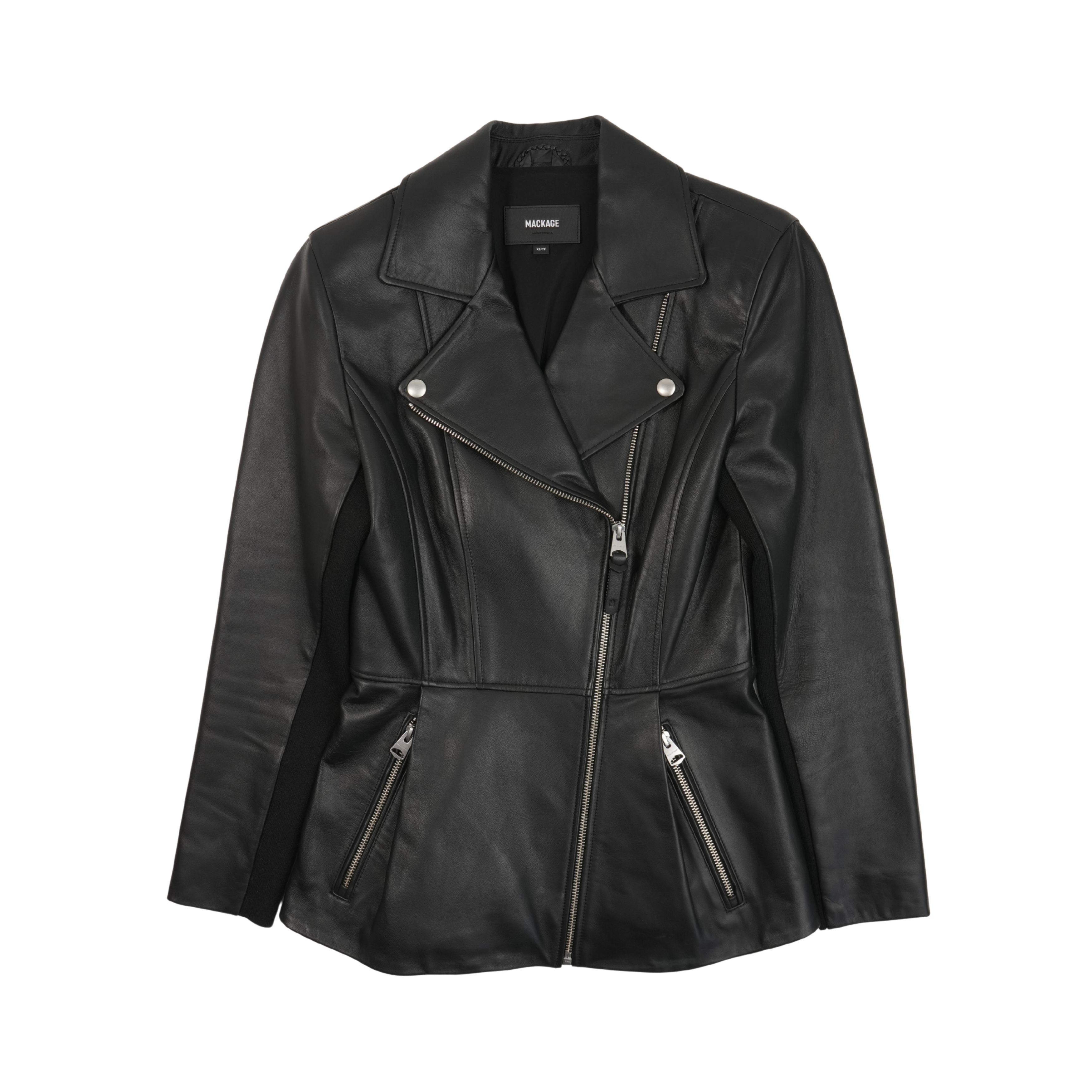 Mackage Peplum Leather Jacket - Women's XS