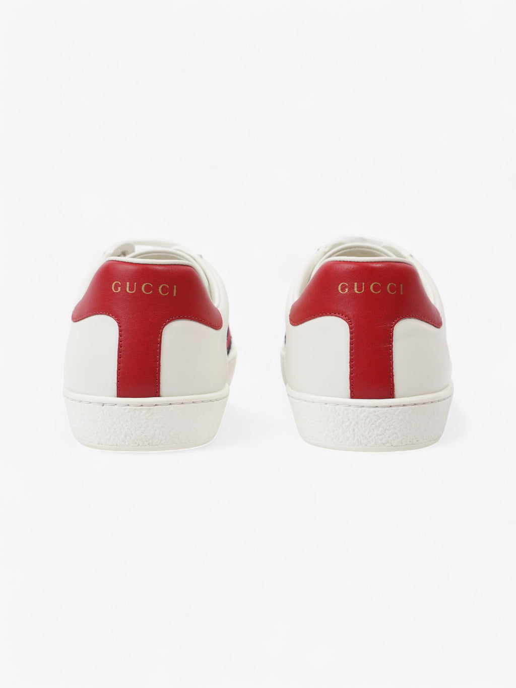 Gucci Ace Sneakers  White / Red / Blue Leather EU 43 UK 9