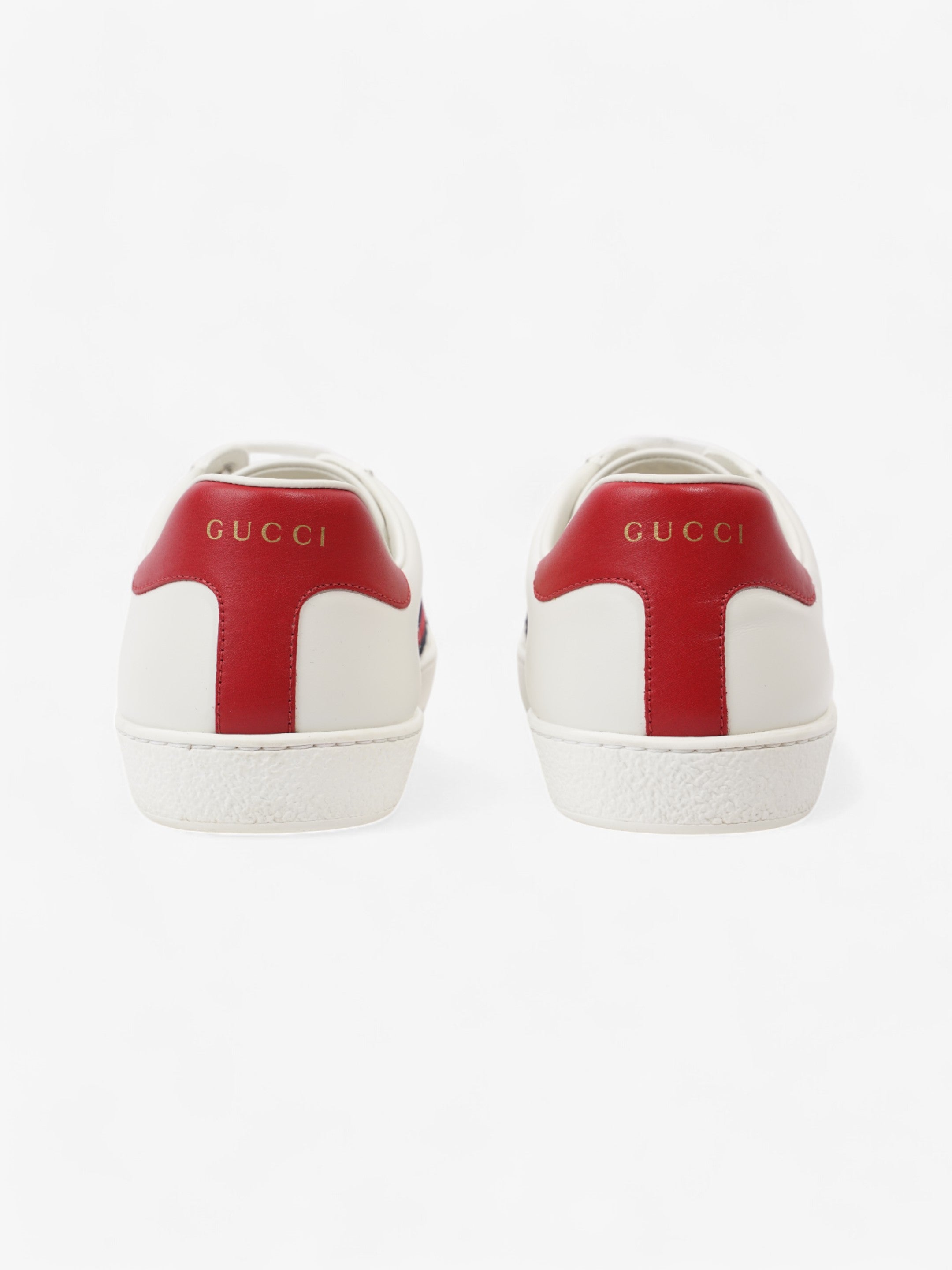 Gucci Ace Sneakers  White / Red / Blue Leather EU 43 UK 9