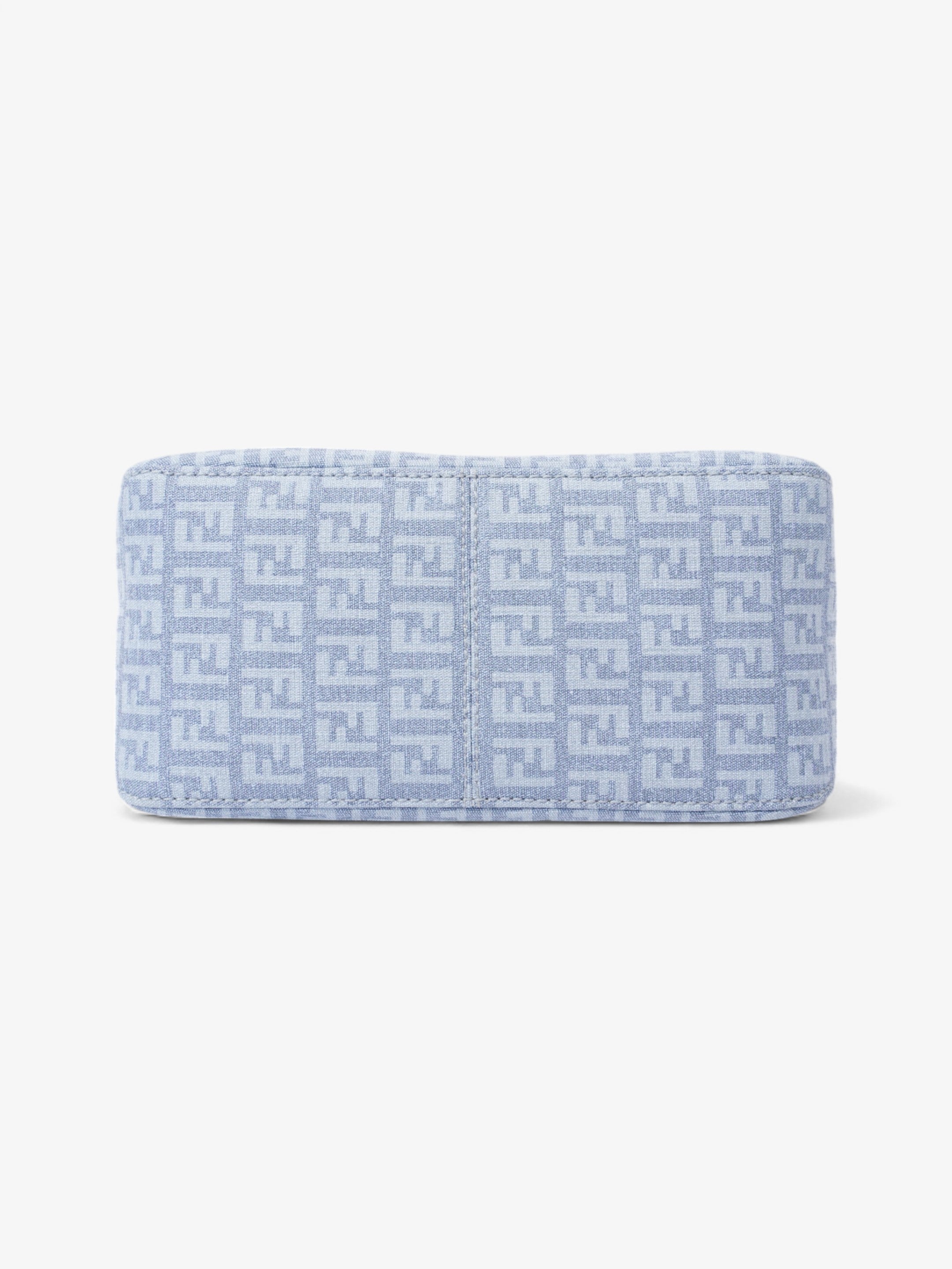 Fendi Mama Baguette Blue Canvas Mini