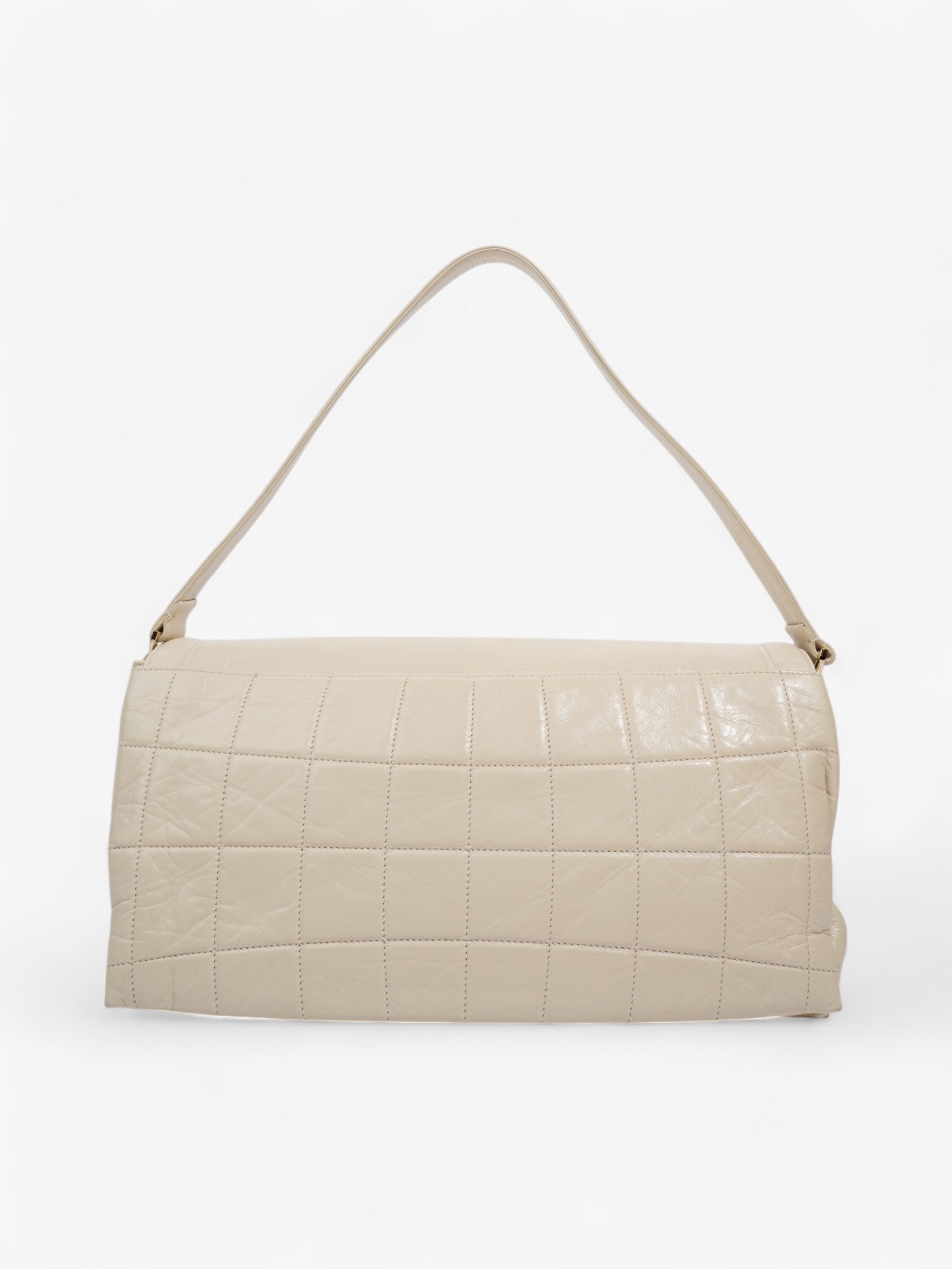 Chanel 2.55 Cream Lambskin Leather