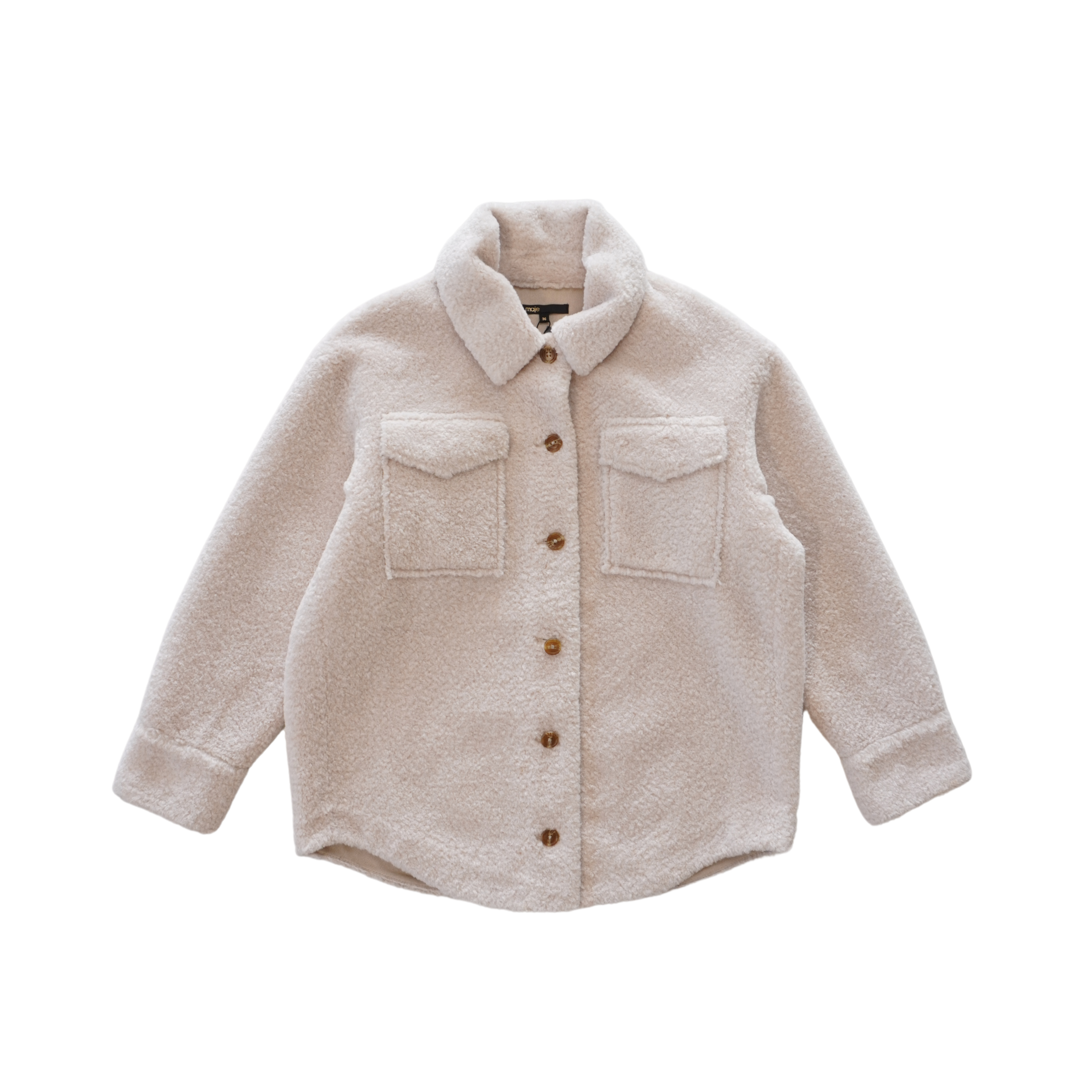Maje Sherpa Shacket - Women's 36