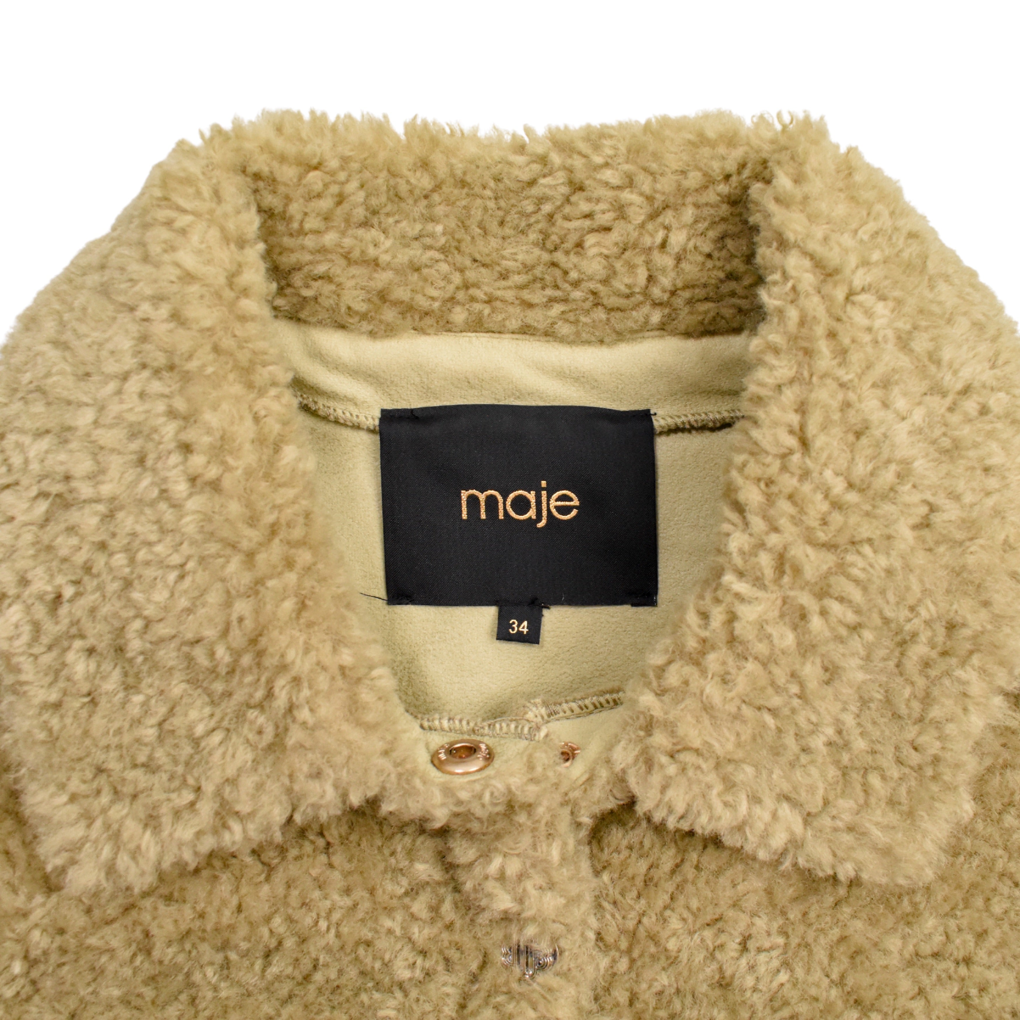 Maje 'Belia' Faux Fur Jacket - Women's 34