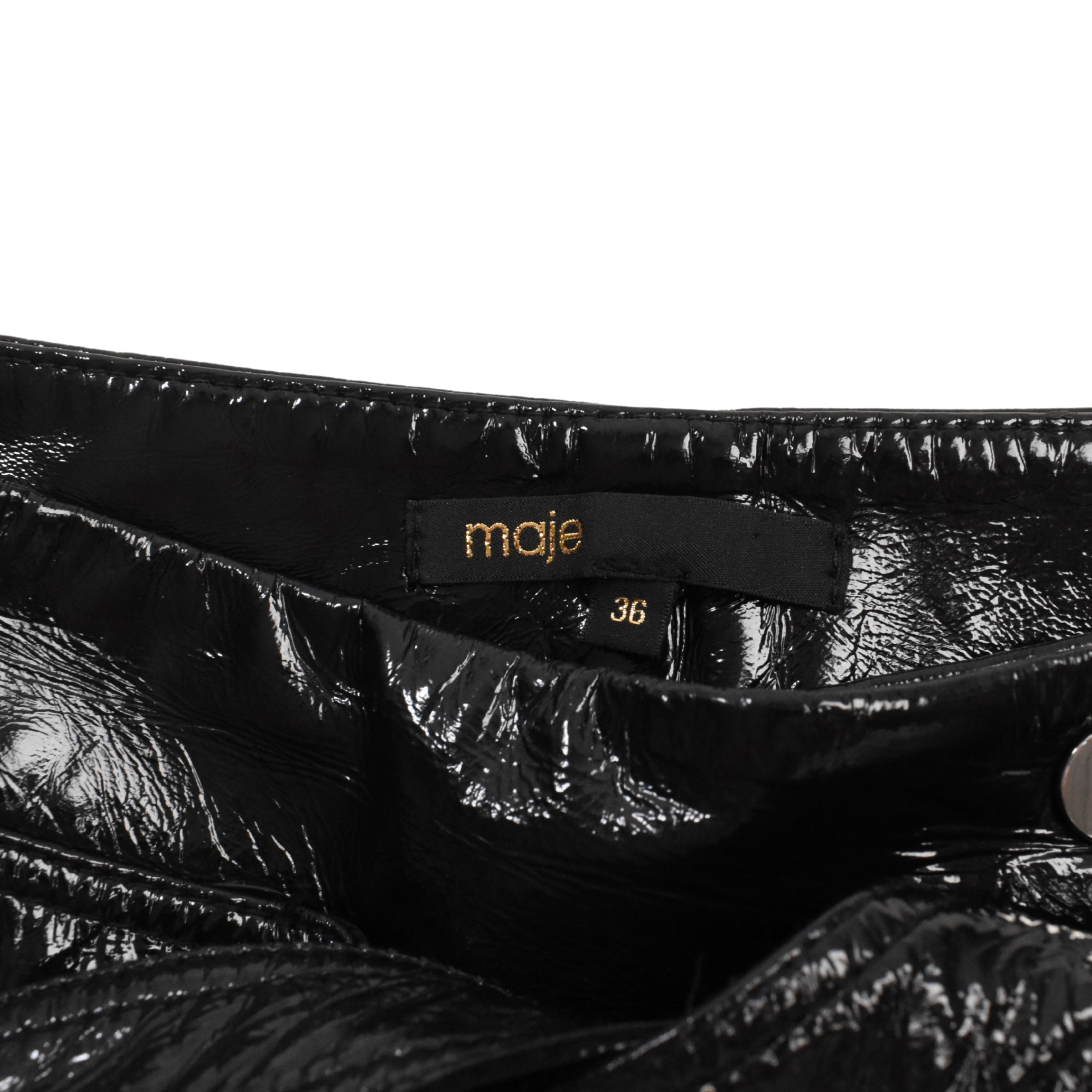 Maje Leather Skirt - Women's 36