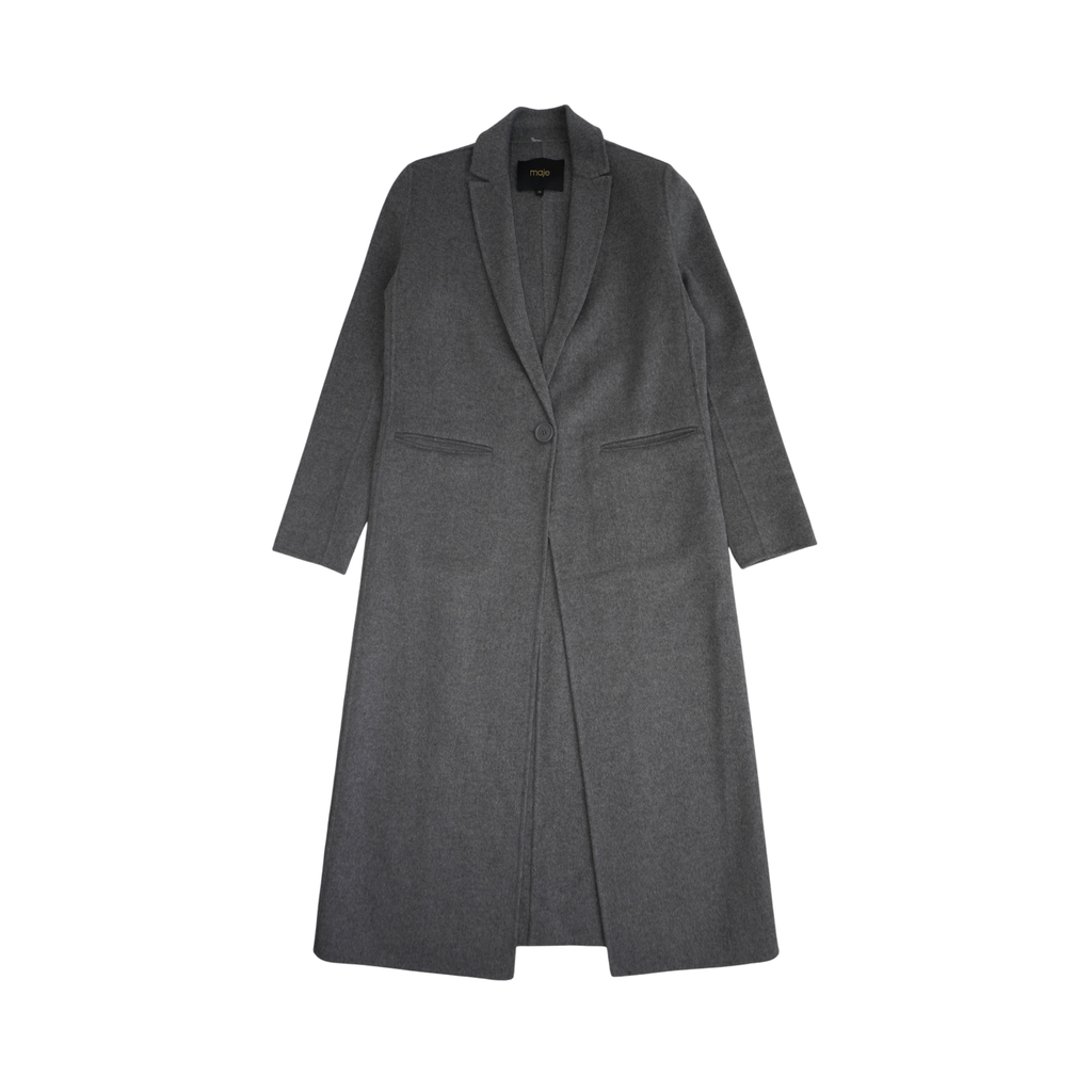 Maje Wool Trench Coat - Women's 36