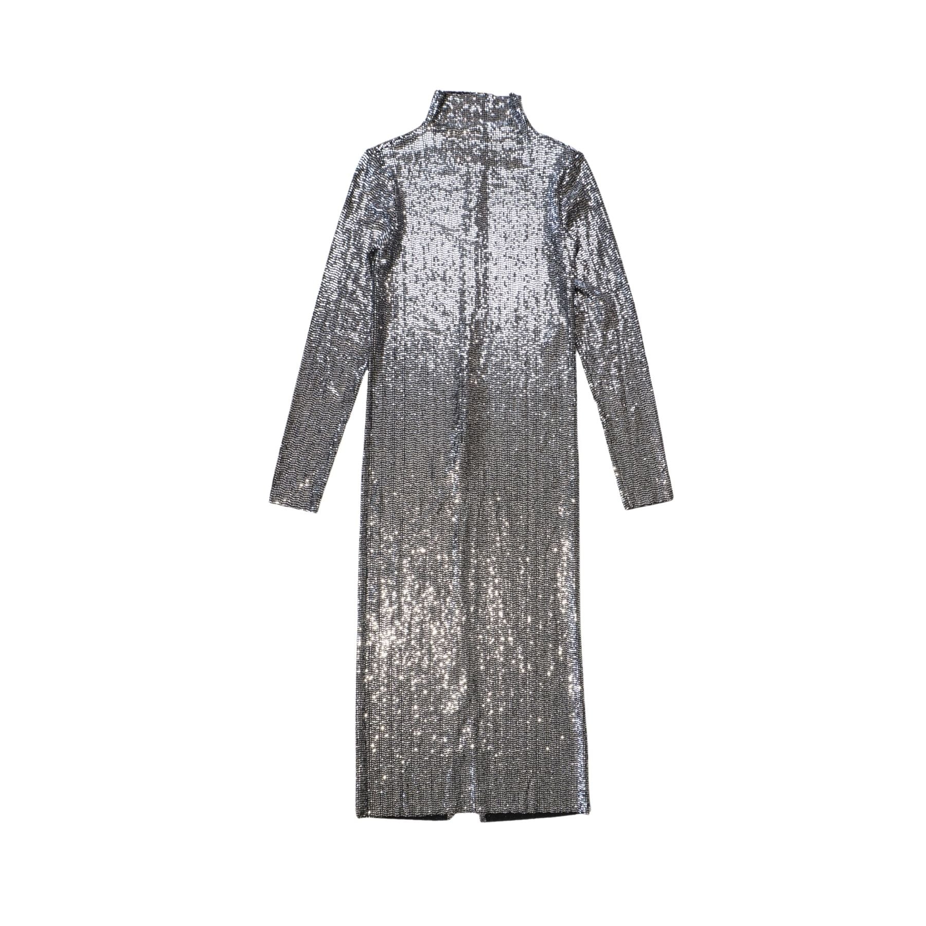 Maje Silver Maxi Dress - Women's 40